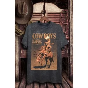 Cowboys The Greatest Rodeo Star Graphic Top