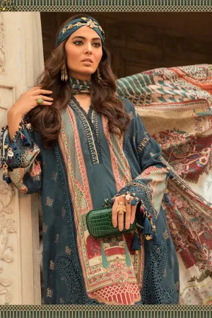 D-2213-A | Maria B Mein Teri Aan Lawn Summer Collection 22 | Unstitched Embroidered  Lawn Suits