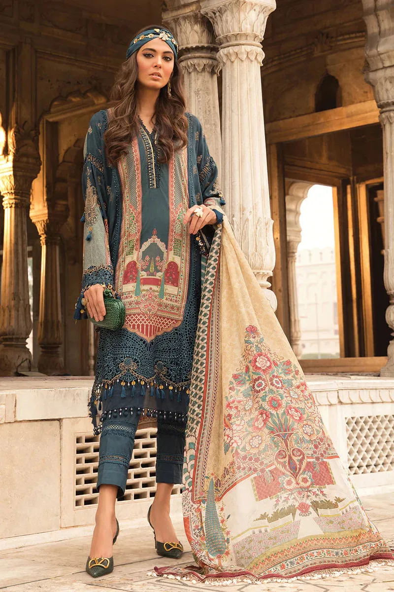 D-2213-A | Maria B Mein Teri Aan Lawn Summer Collection 22 | Unstitched Embroidered  Lawn Suits