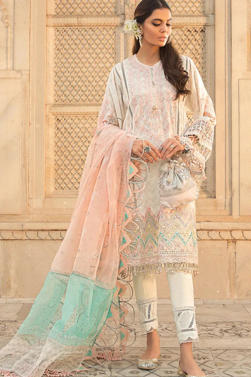 D-2215-A | Maria B Mein Teri Aan Lawn Summer Collection 22 | Unstitched Embroidered  Lawn Suits