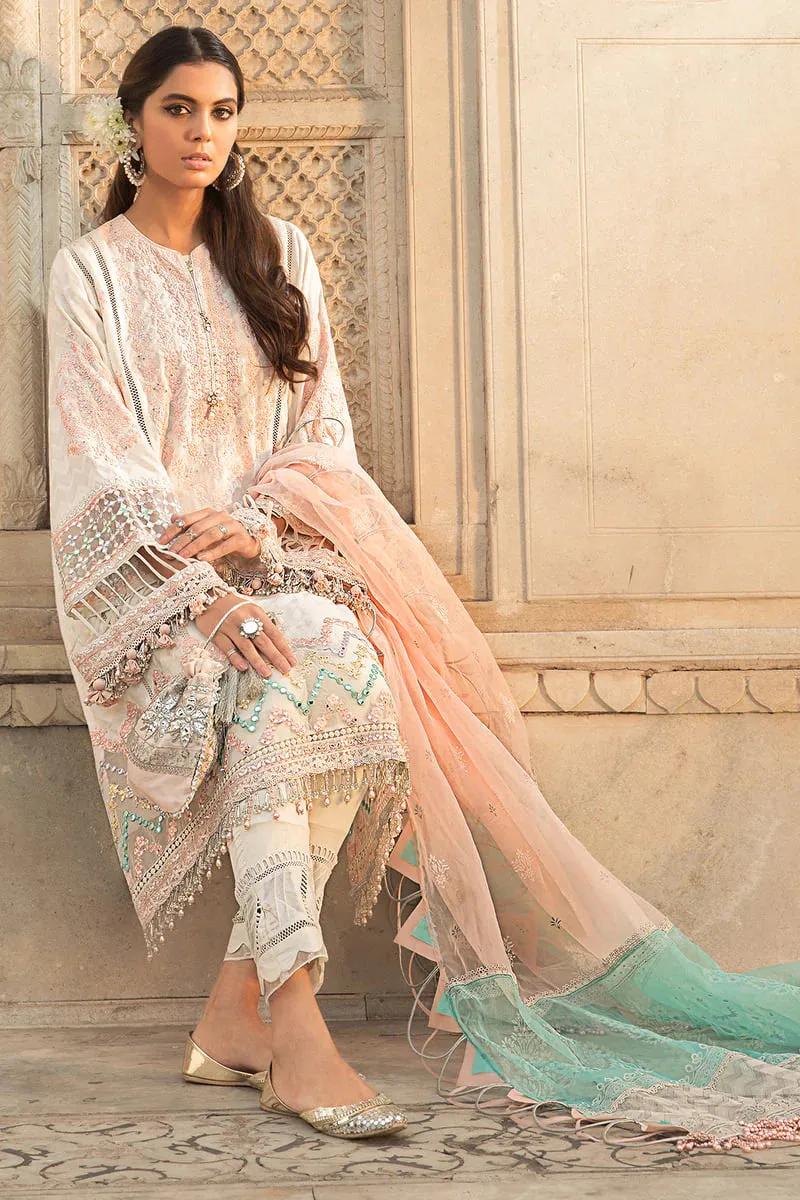 D-2215-A | Maria B Mein Teri Aan Lawn Summer Collection 22 | Unstitched Embroidered  Lawn Suits