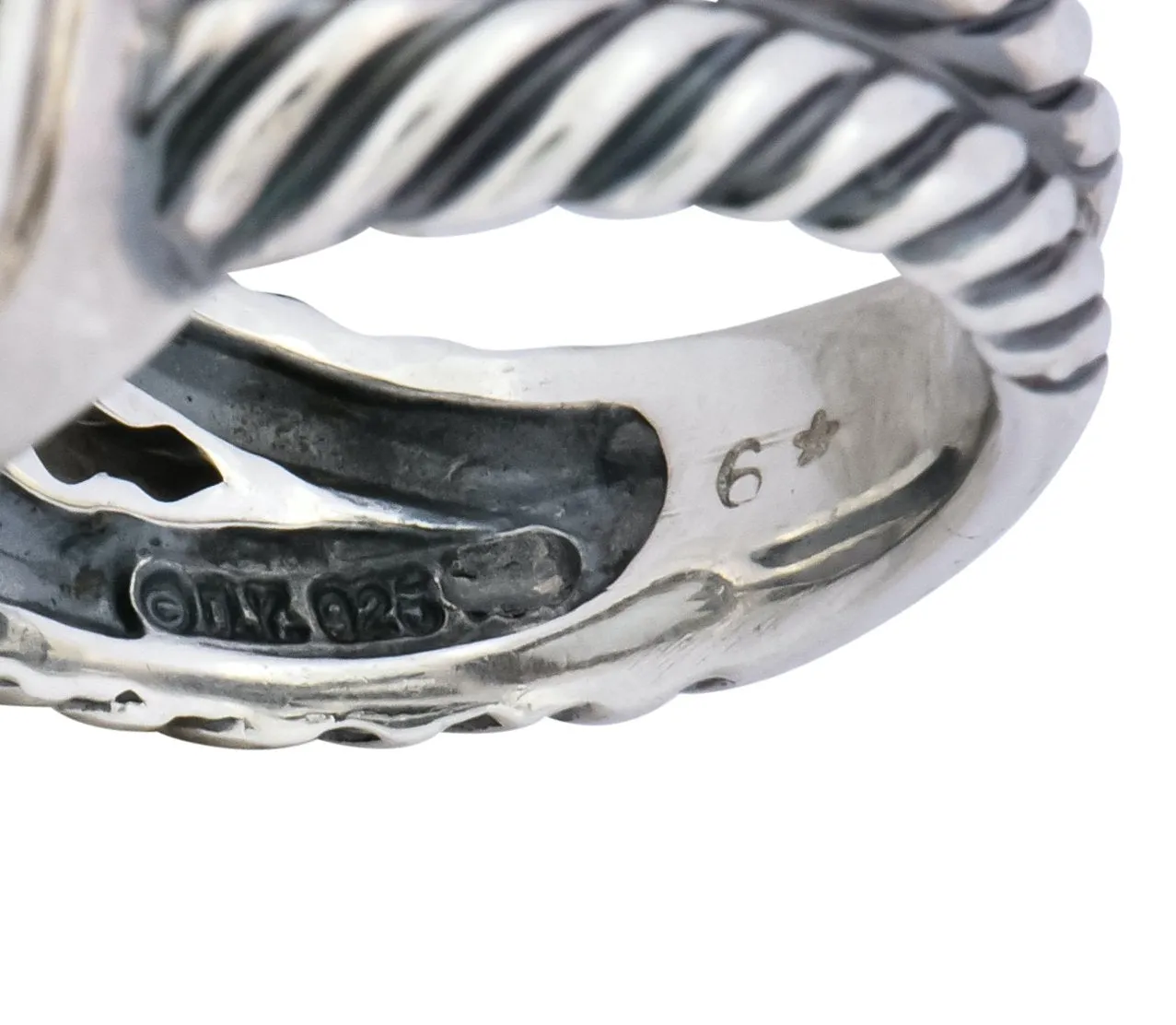 David Yurman Prasiolite Diamond Sterling Silver Albion Ring