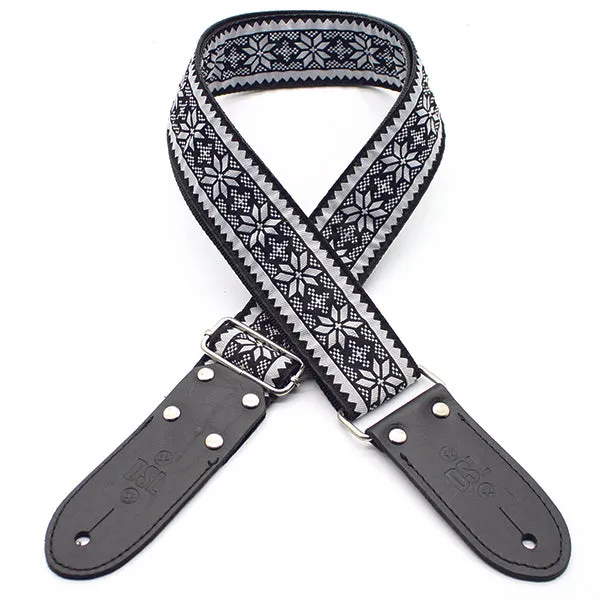 DSL Guitar Strap Jacquard Weaving Snow