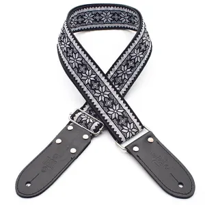 DSL Guitar Strap Jacquard Weaving Snow