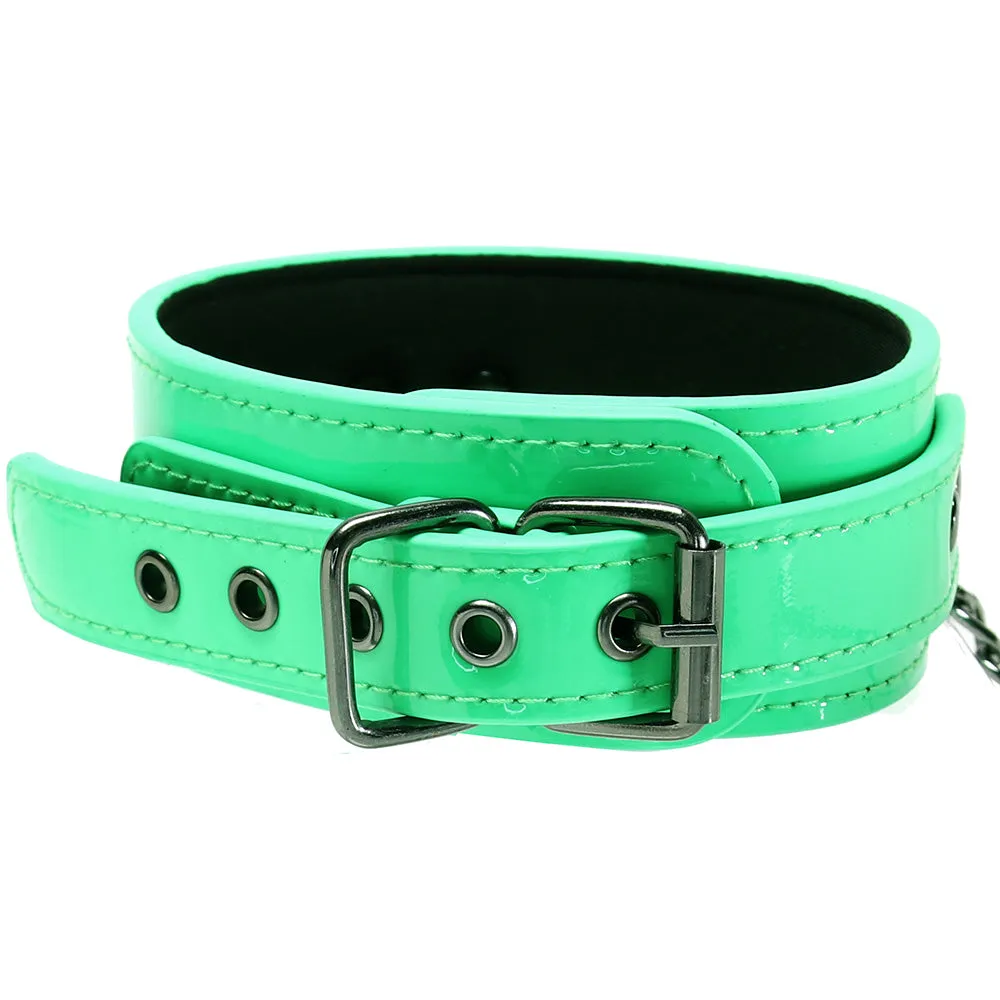 Electra Play Things Collar & Leash in Neon Green