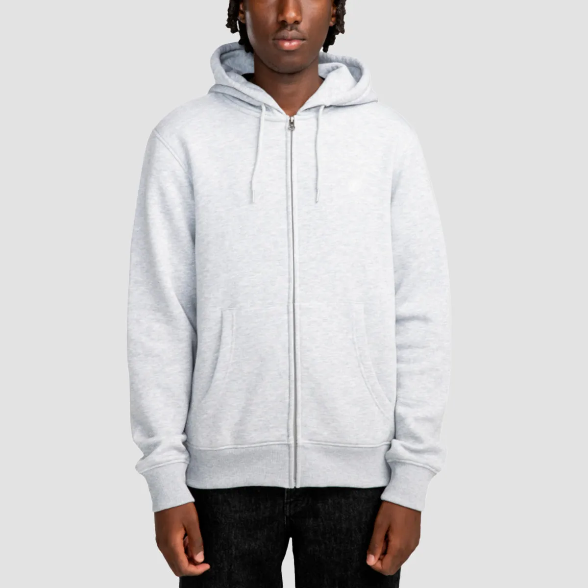 Element Cornell Classic Zip Hoodie Mid Grey Heather