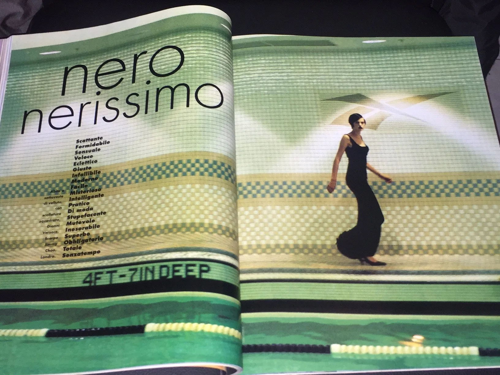 ELLE Magazine Italia January 1996 YASMEEN GHAURI Stella Tennant NADIA VASSILIEVA