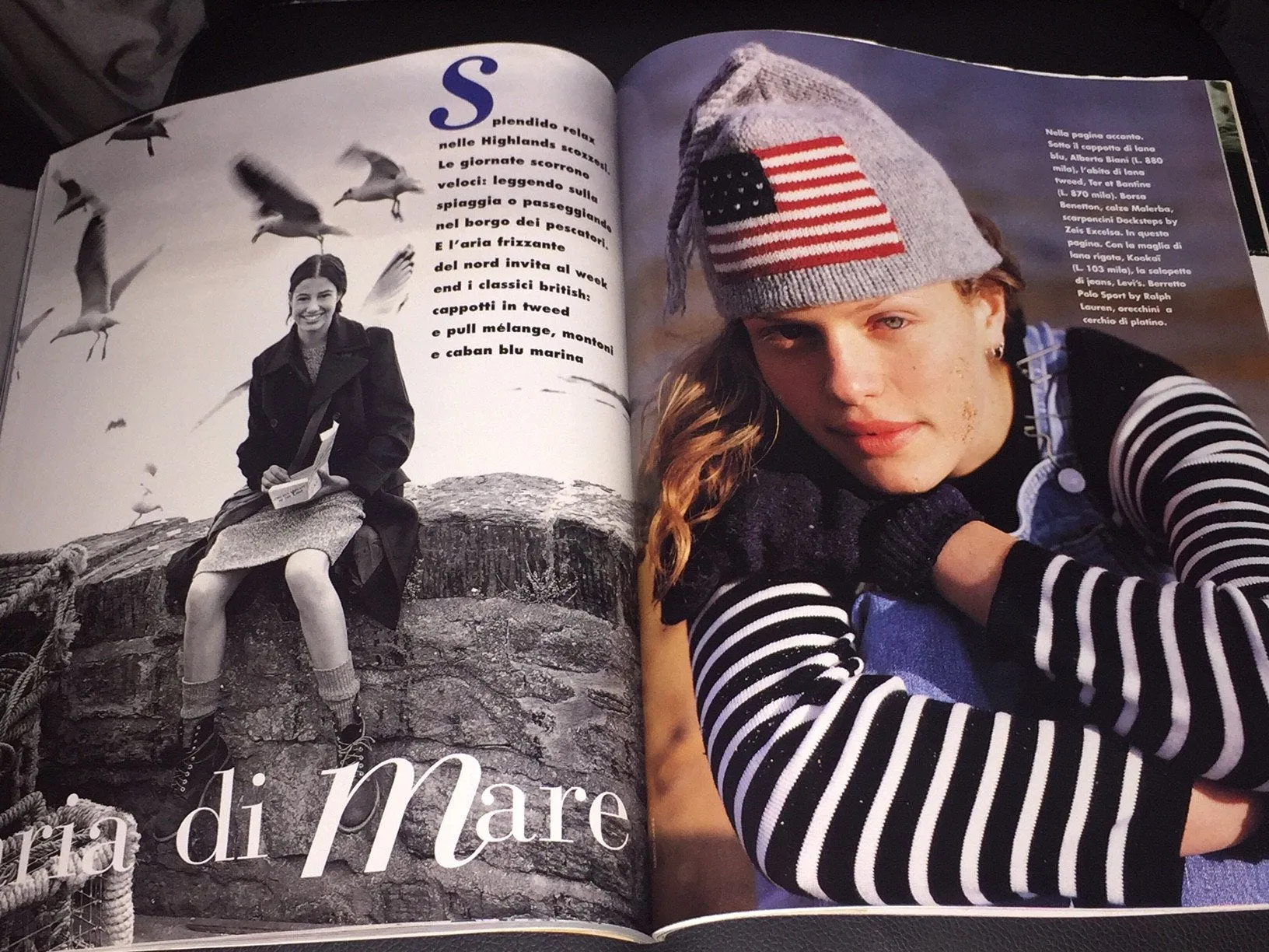 ELLE Magazine Italia January 1996 YASMEEN GHAURI Stella Tennant NADIA VASSILIEVA