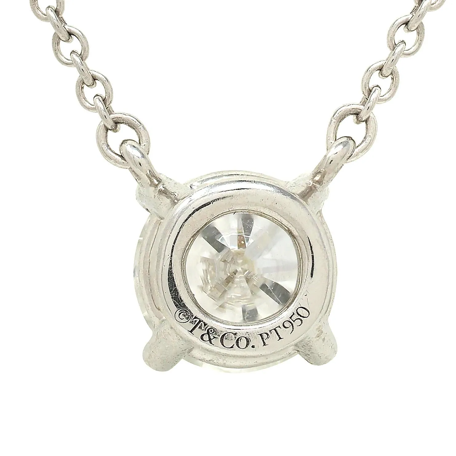 Elsa Peretti Tiffany & Co. 1990's 0.96 CTW Diamond Platinum Vintage Solitaire Station Necklace