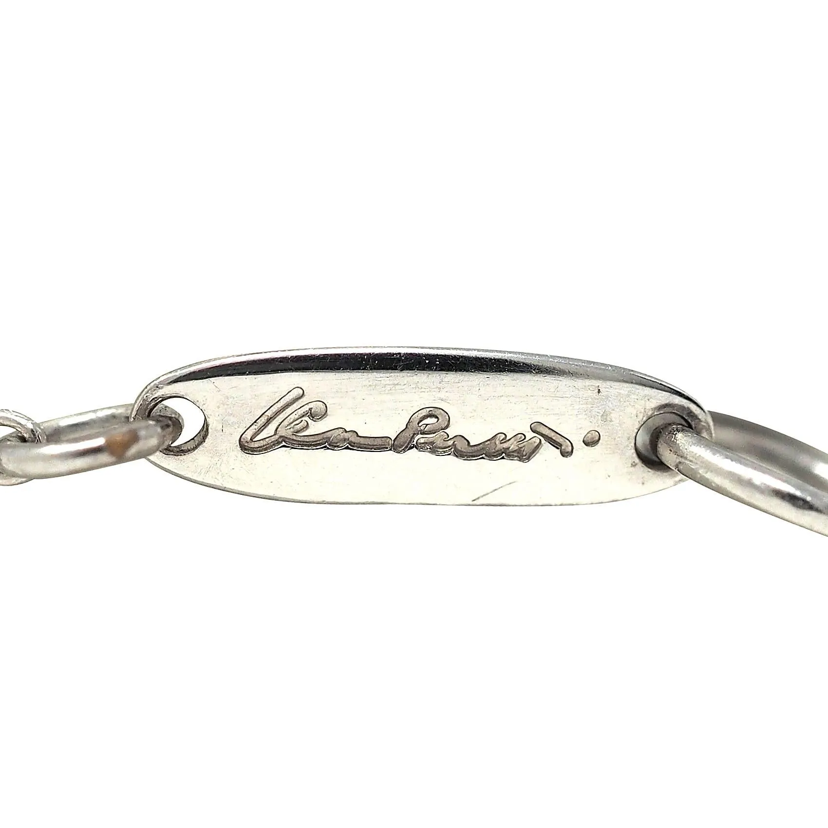 Elsa Peretti Tiffany & Co. 1990's 0.96 CTW Diamond Platinum Vintage Solitaire Station Necklace