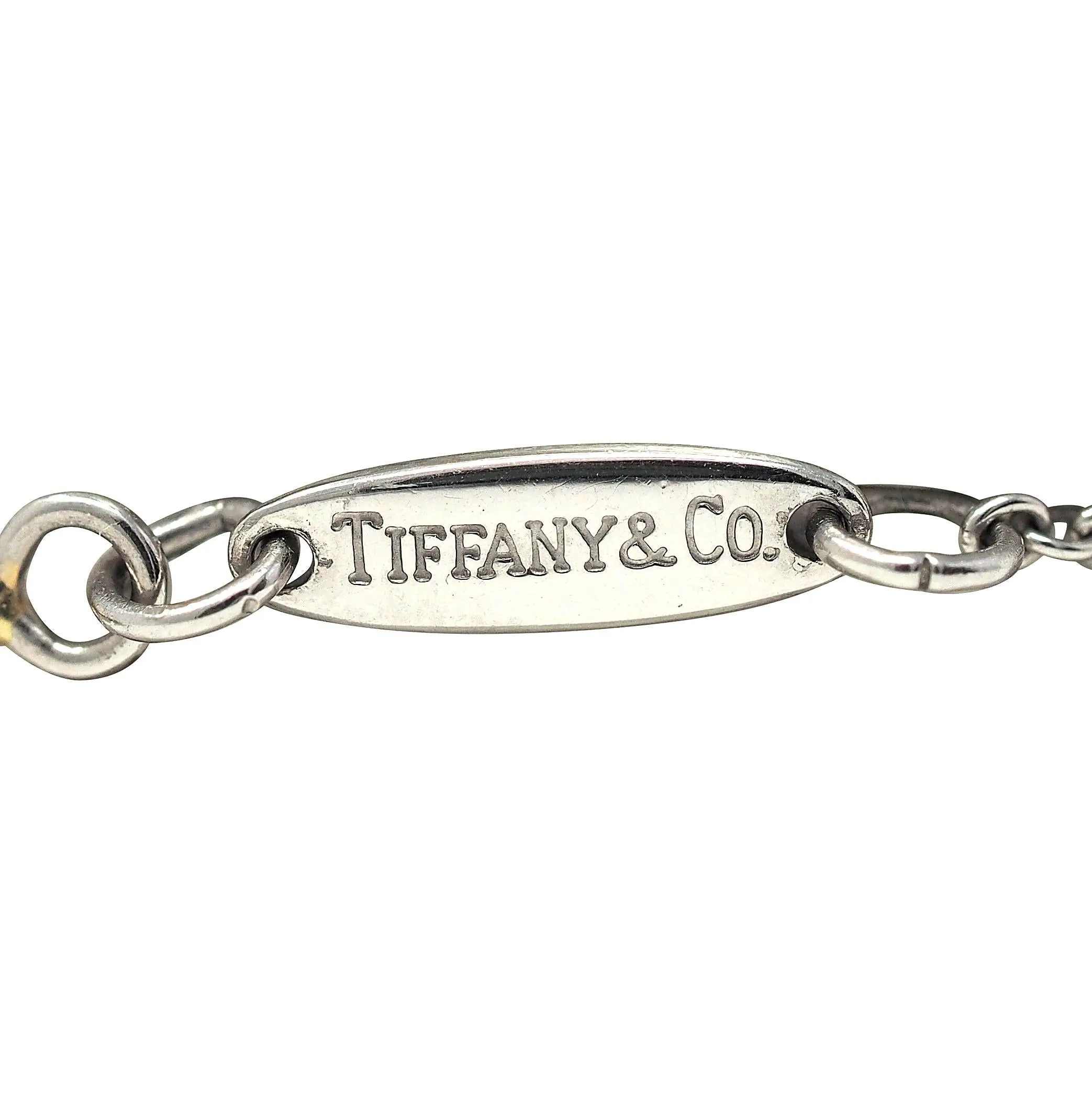 Elsa Peretti Tiffany & Co. 1990's 0.96 CTW Diamond Platinum Vintage Solitaire Station Necklace