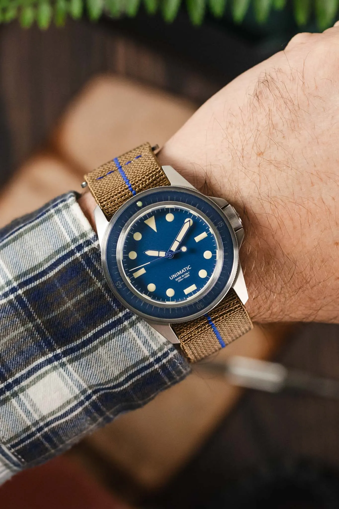 Erika's Originals SAHARA MN™ Watch Strap | Royal Blue Centerline