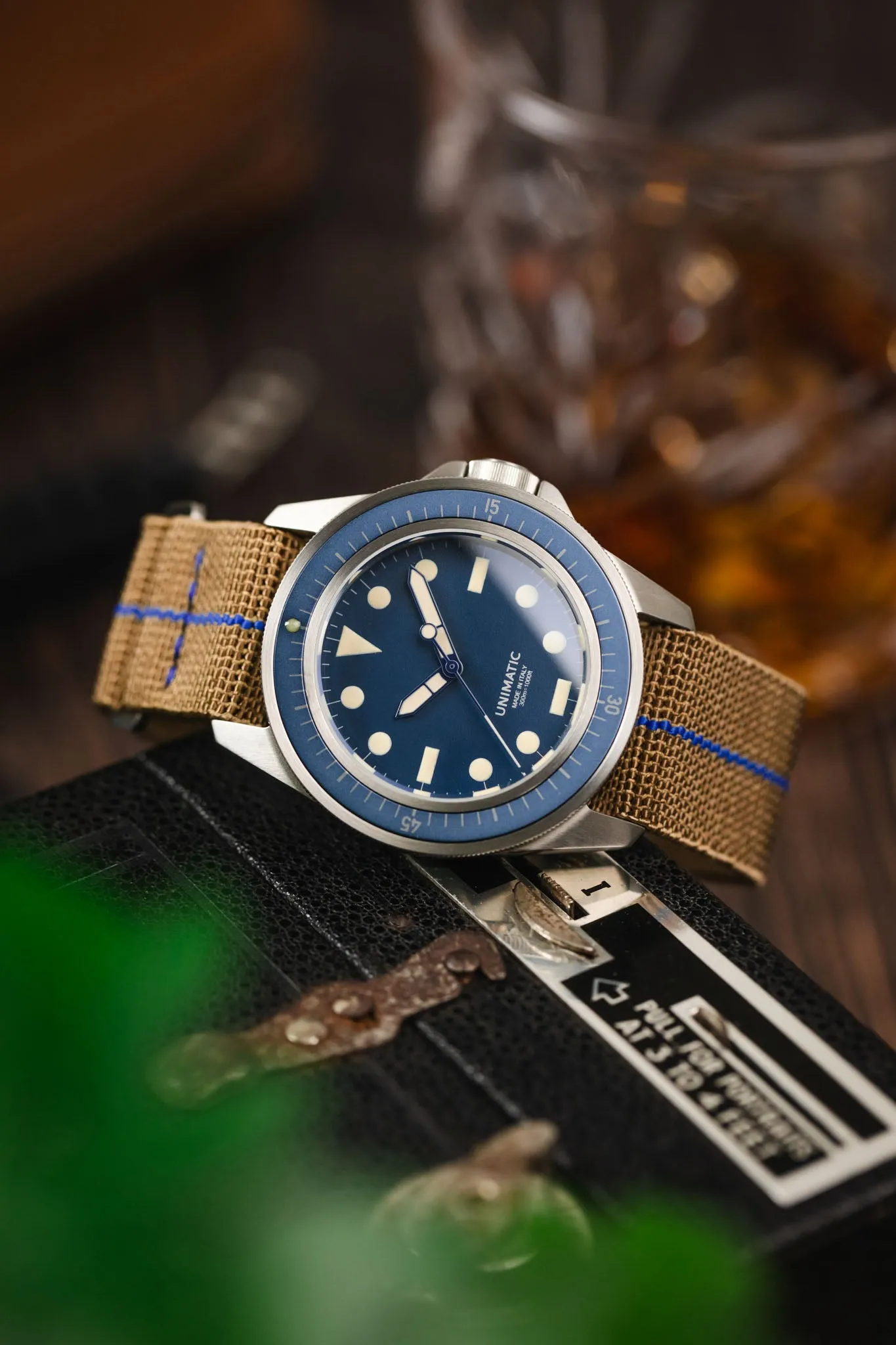 Erika's Originals SAHARA MN™ Watch Strap | Royal Blue Centerline