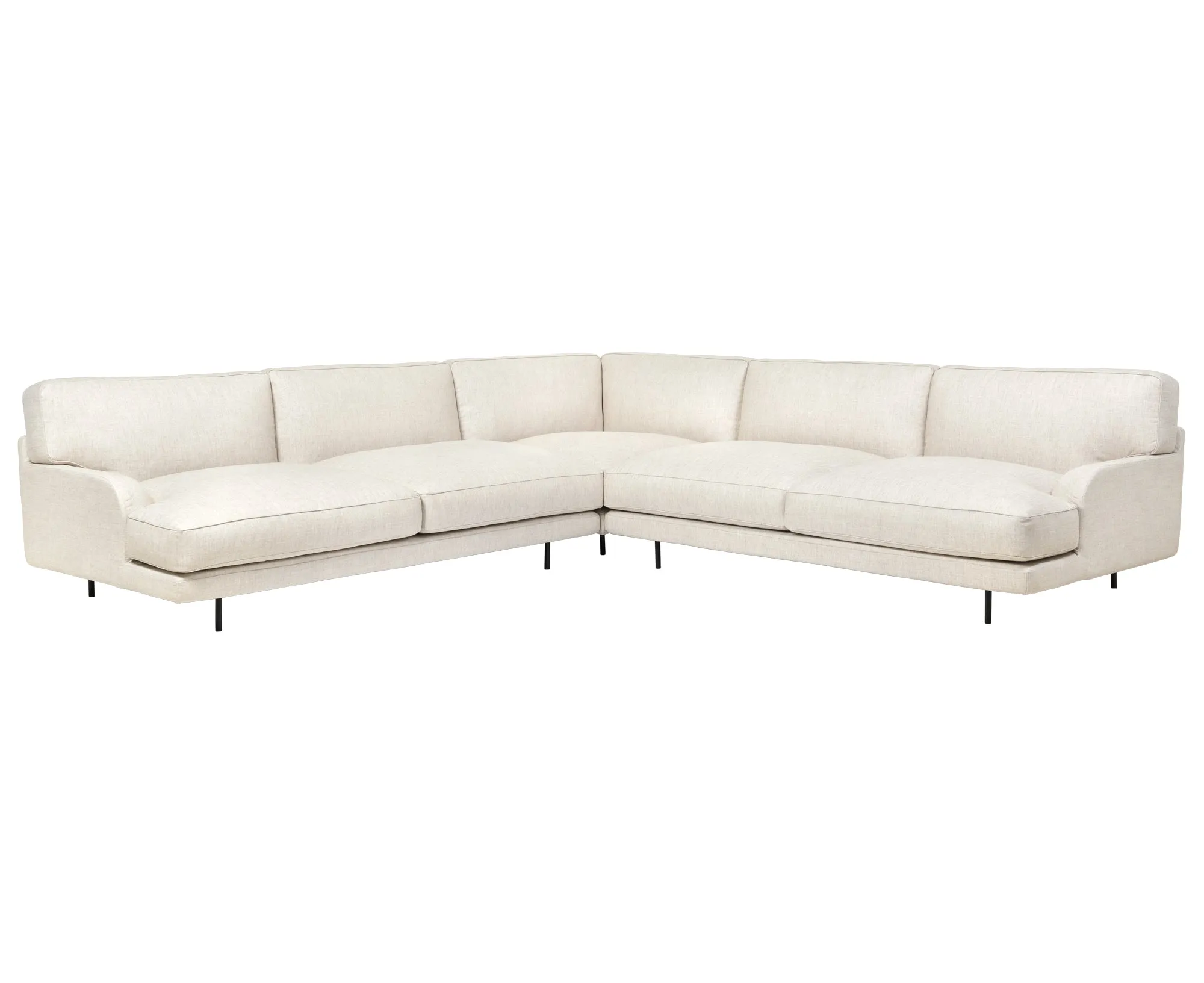 Flaneur Corner Sectional Sofa - w/ Armrest