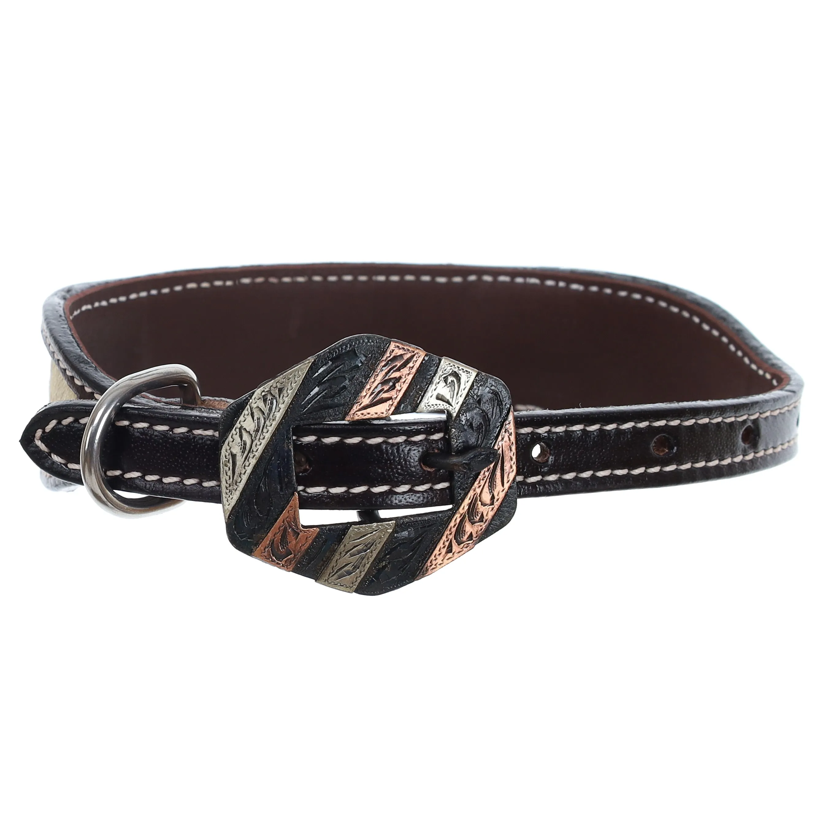 FloraHide Leather Dog Collar