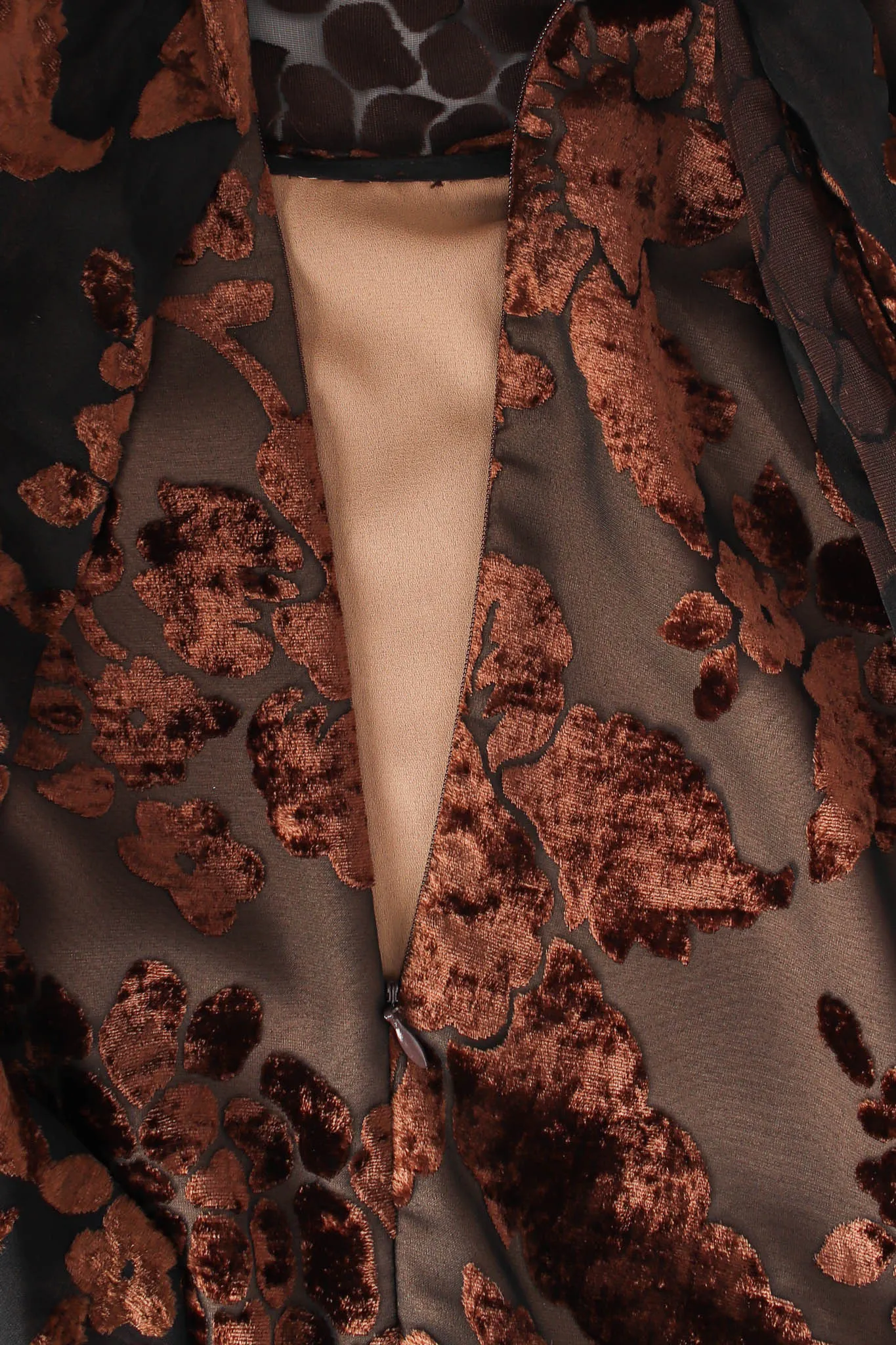 Floral Foliage Velvet Burnout Dress