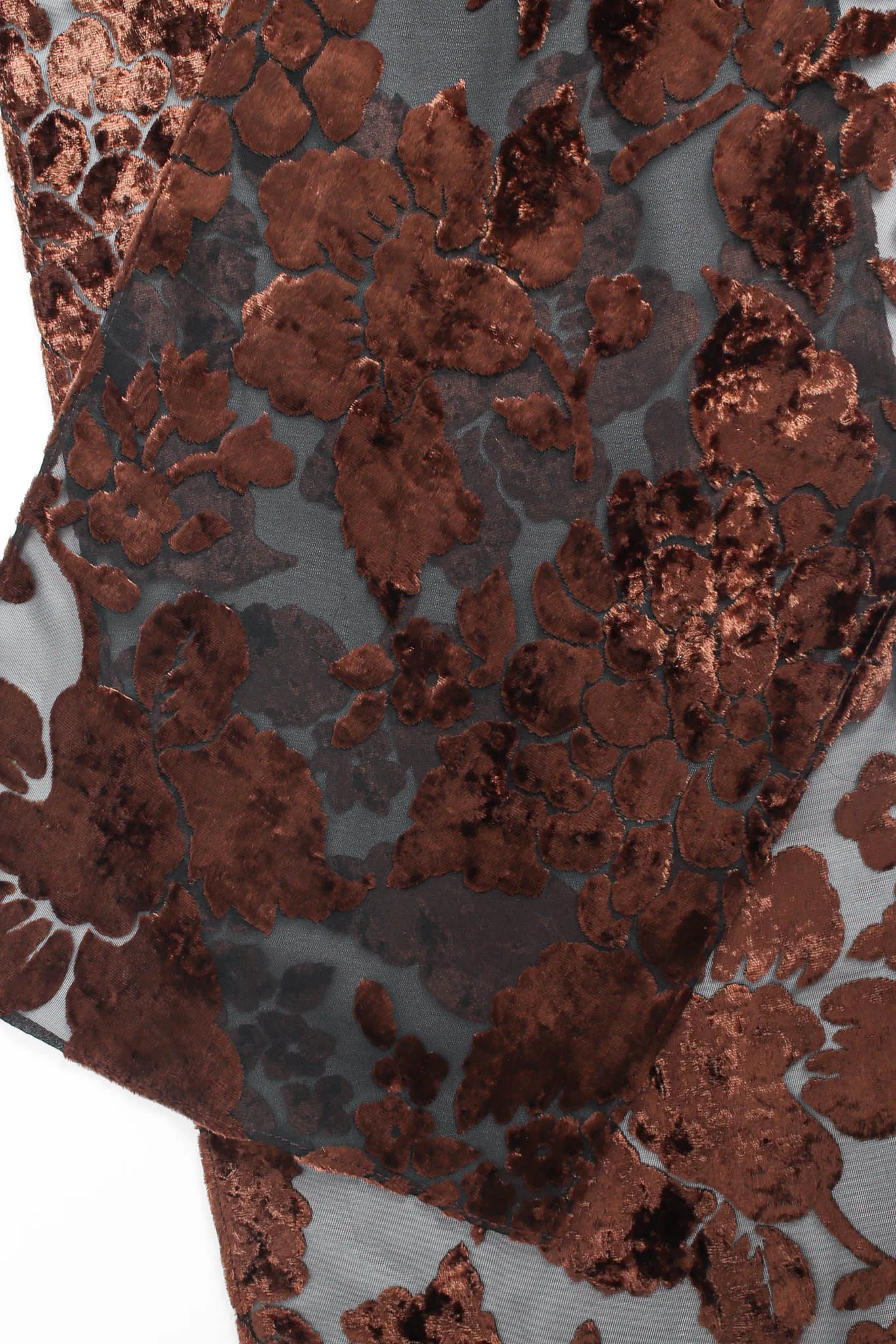 Floral Foliage Velvet Burnout Dress