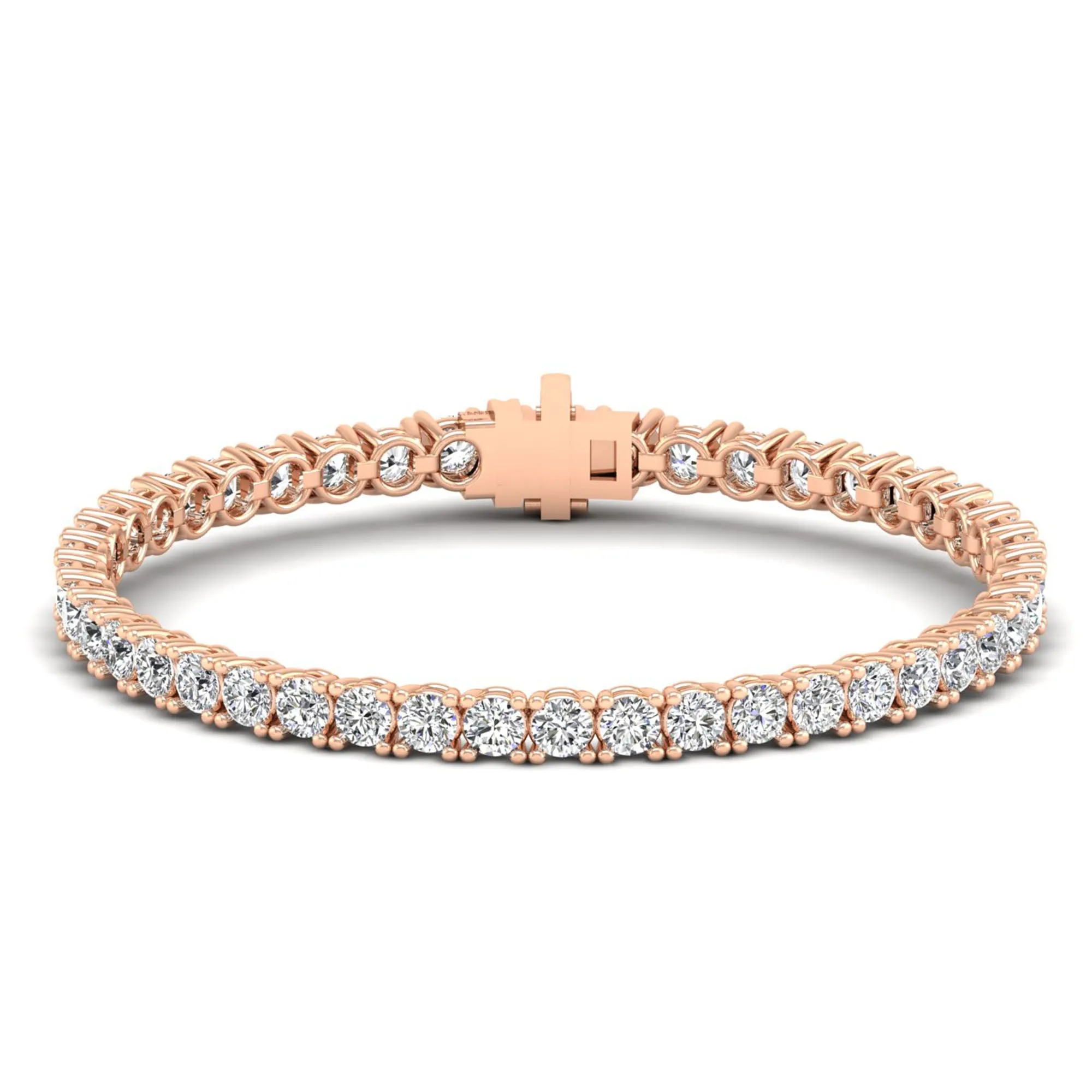 Four Prong Round Classic Tennis Bracelet