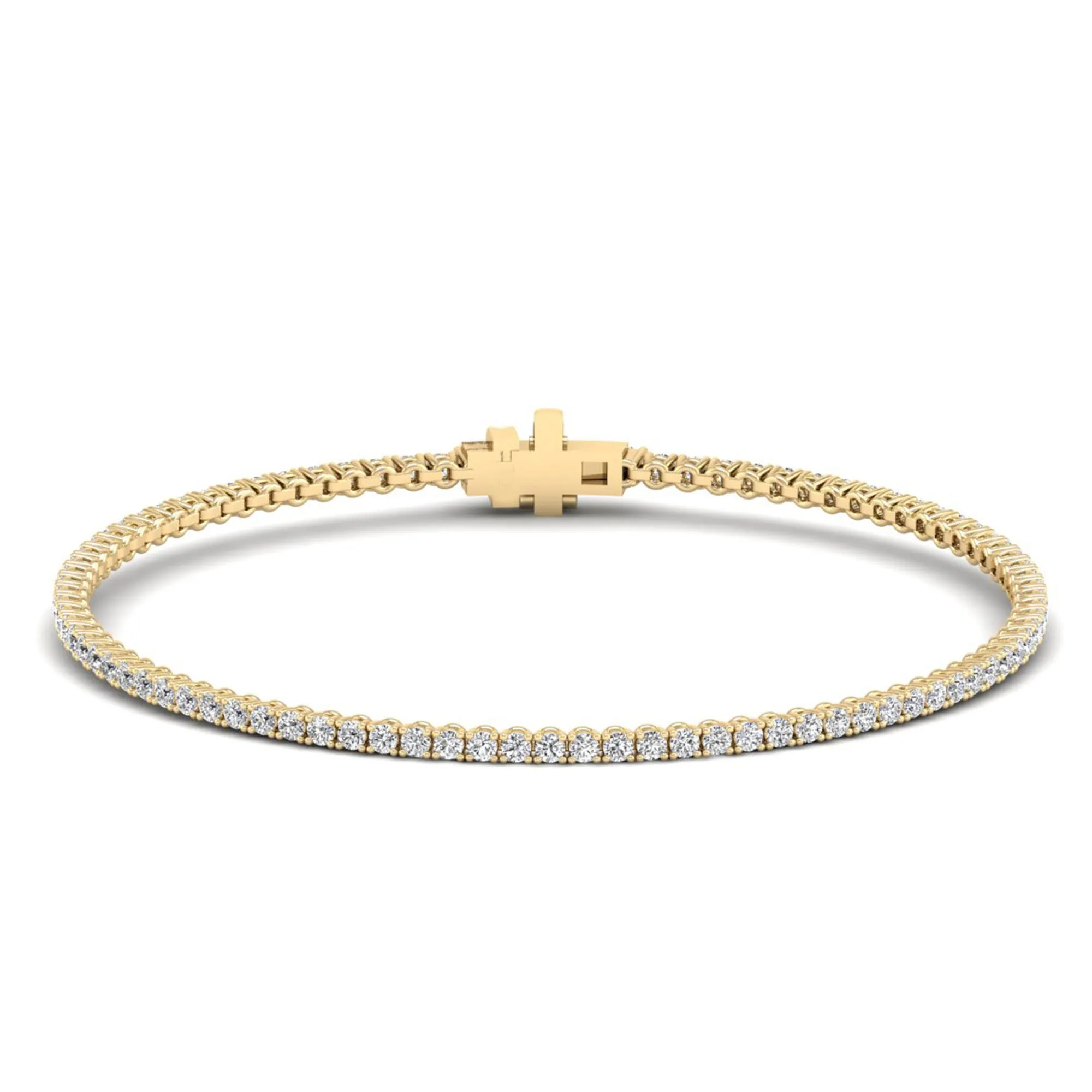 Four Prong Round Classic Tennis Bracelet