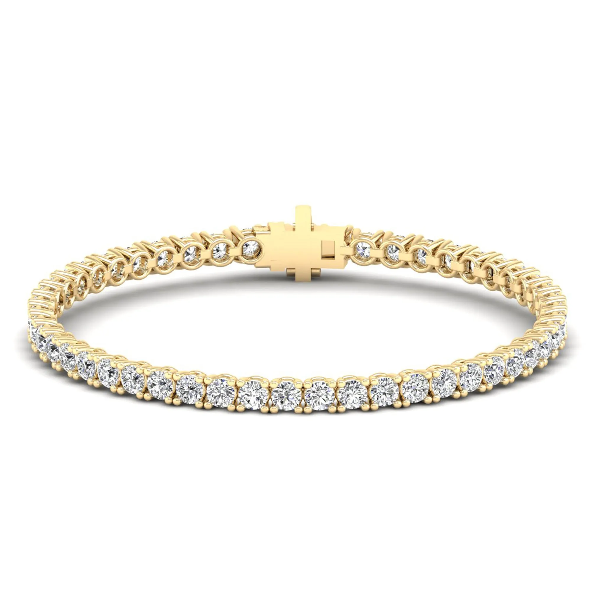 Four Prong Round Classic Tennis Bracelet