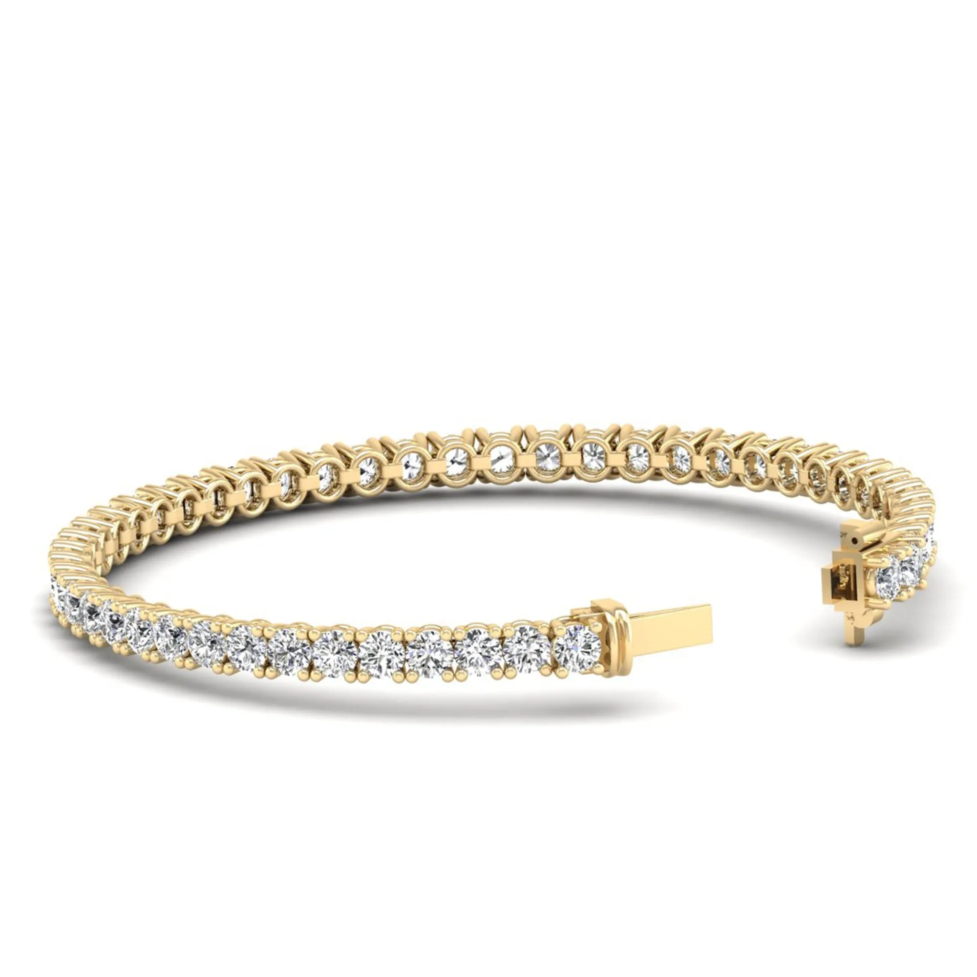Four Prong Round Classic Tennis Bracelet