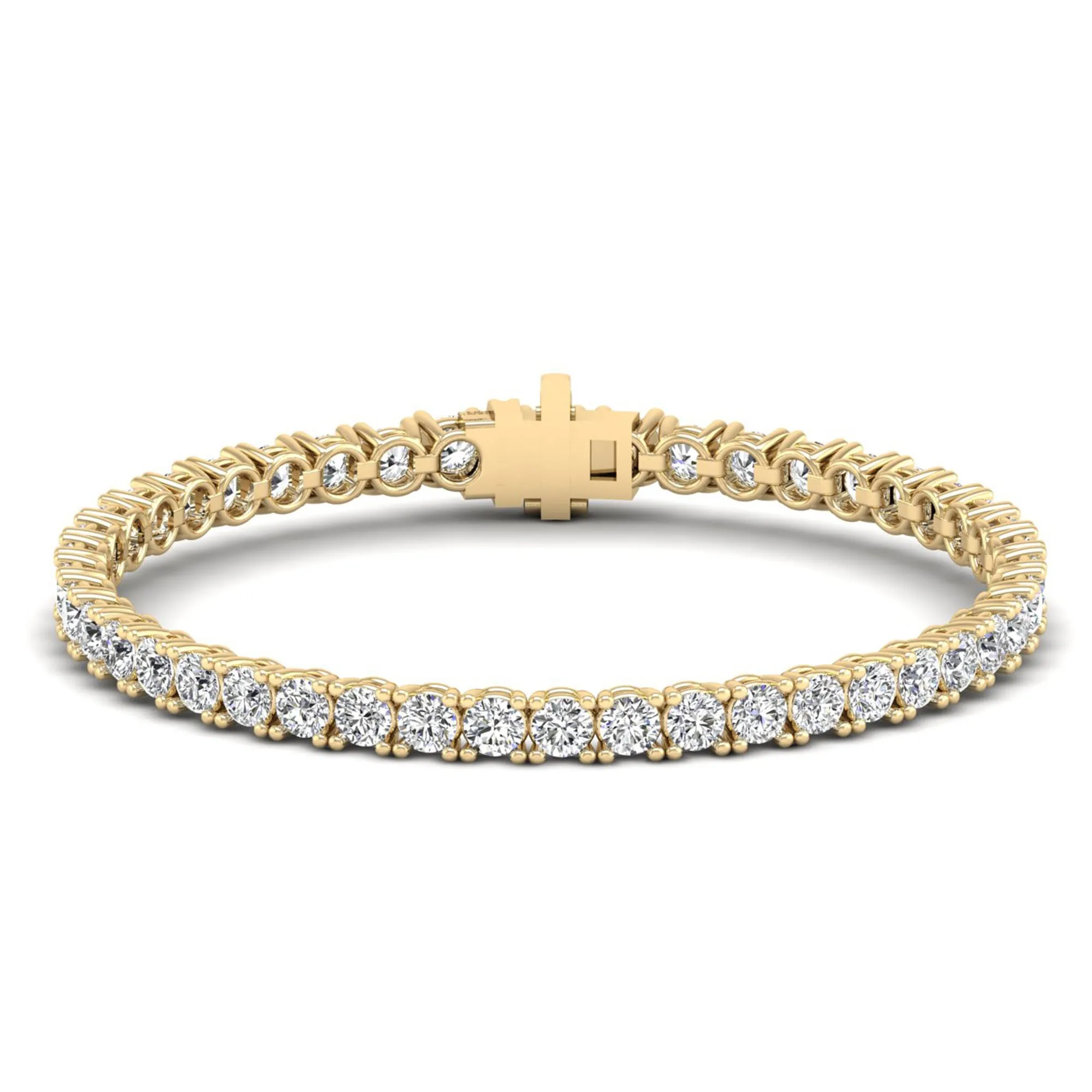 Four Prong Round Classic Tennis Bracelet