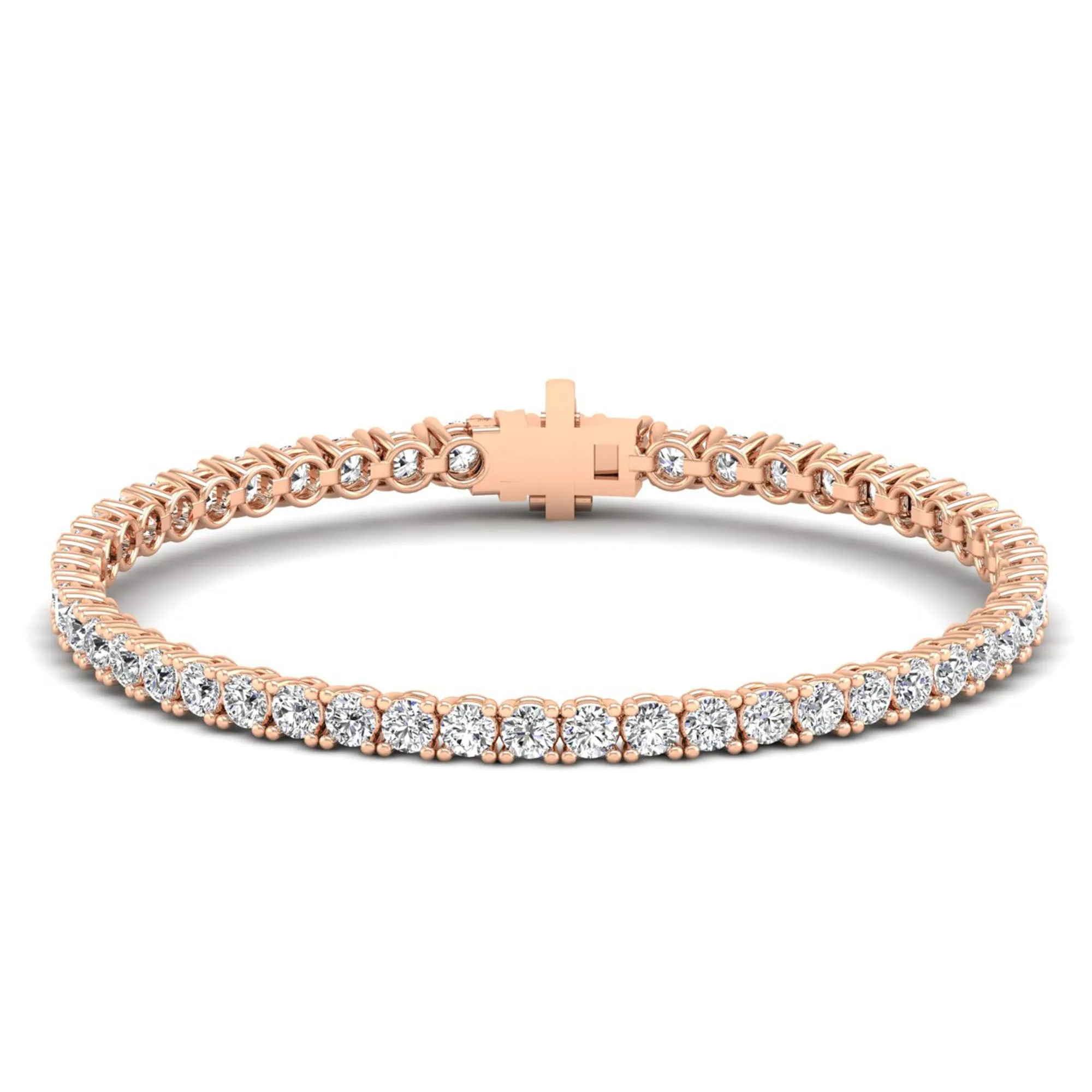 Four Prong Round Classic Tennis Bracelet