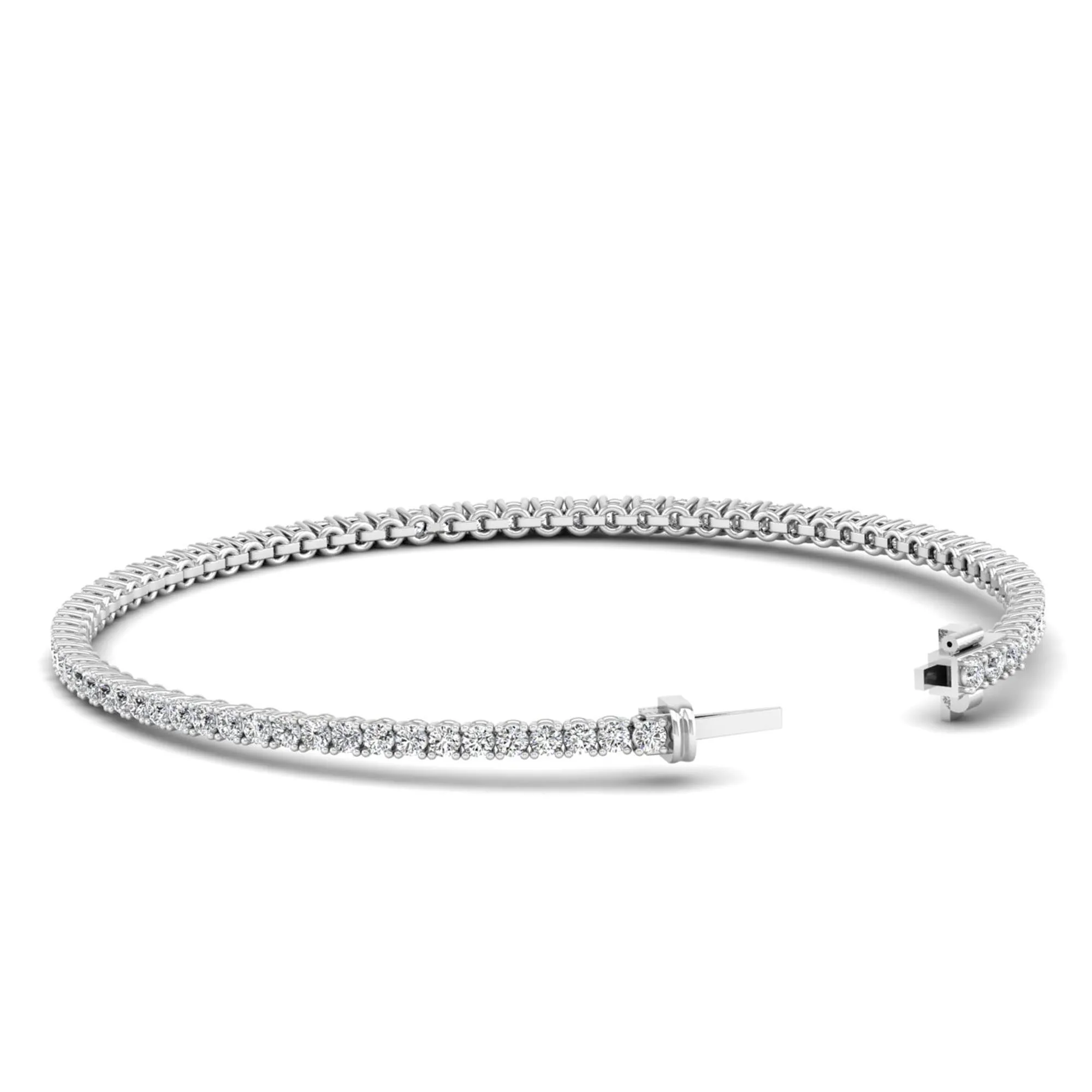 Four Prong Round Classic Tennis Bracelet