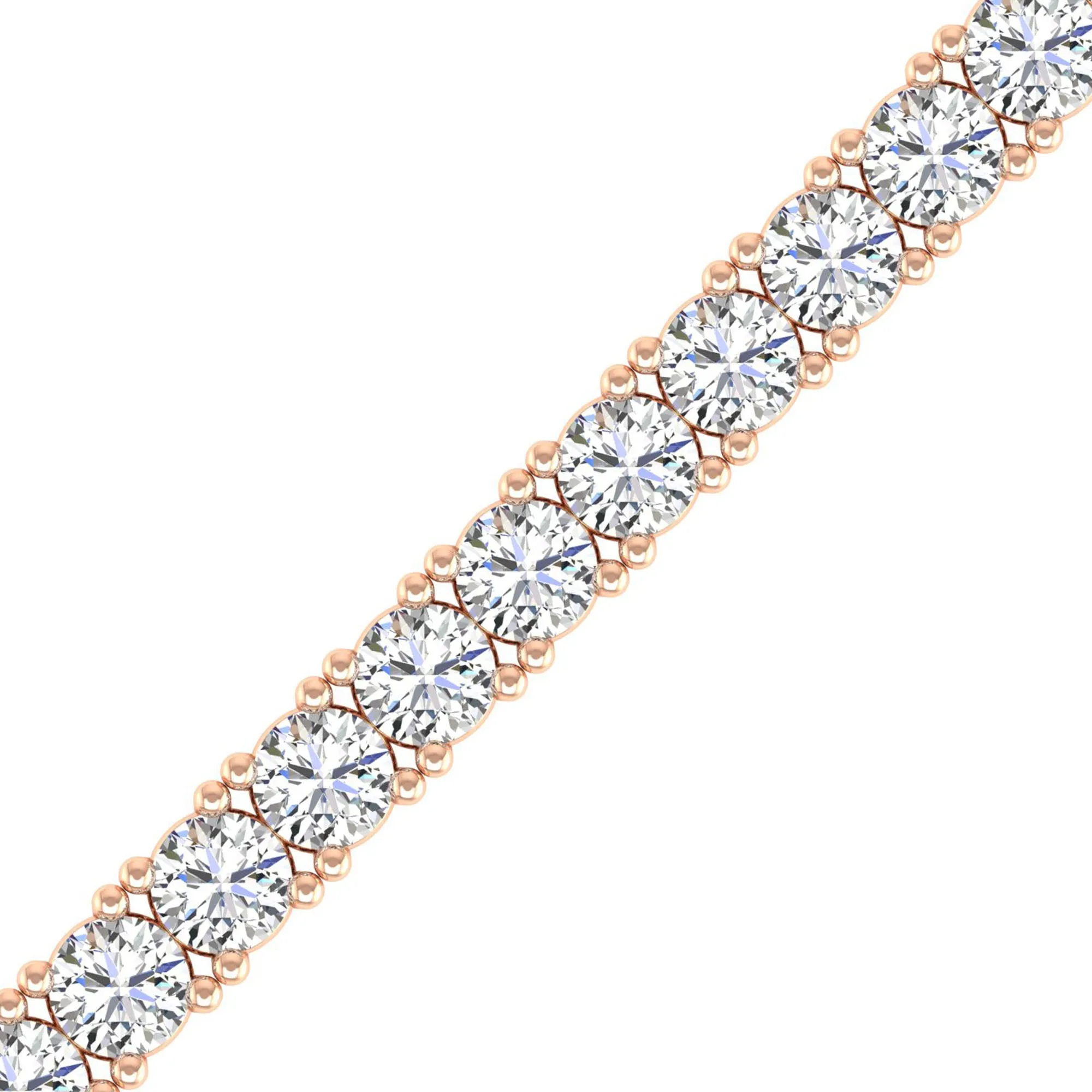 Four Prong Round Classic Tennis Bracelet