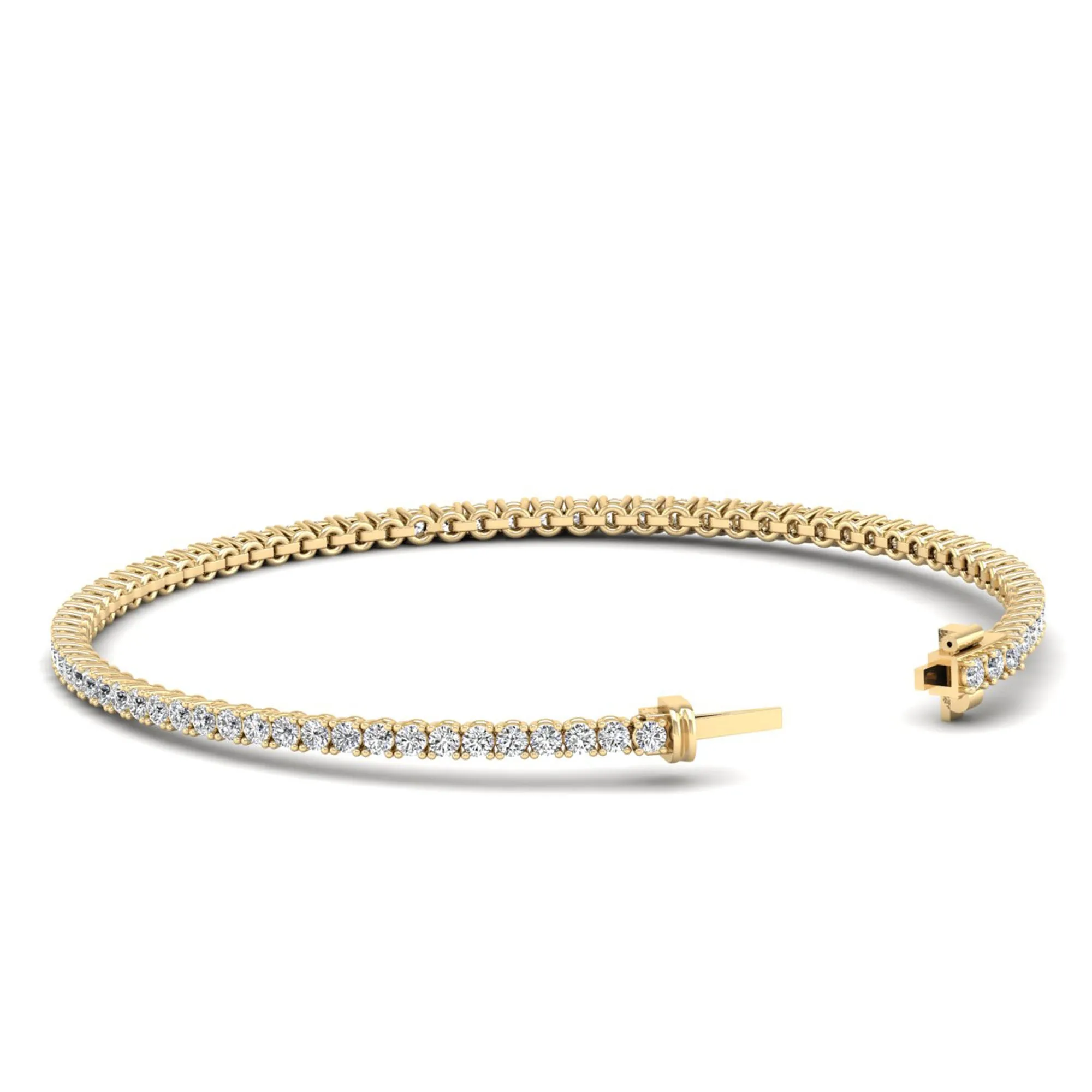 Four Prong Round Classic Tennis Bracelet