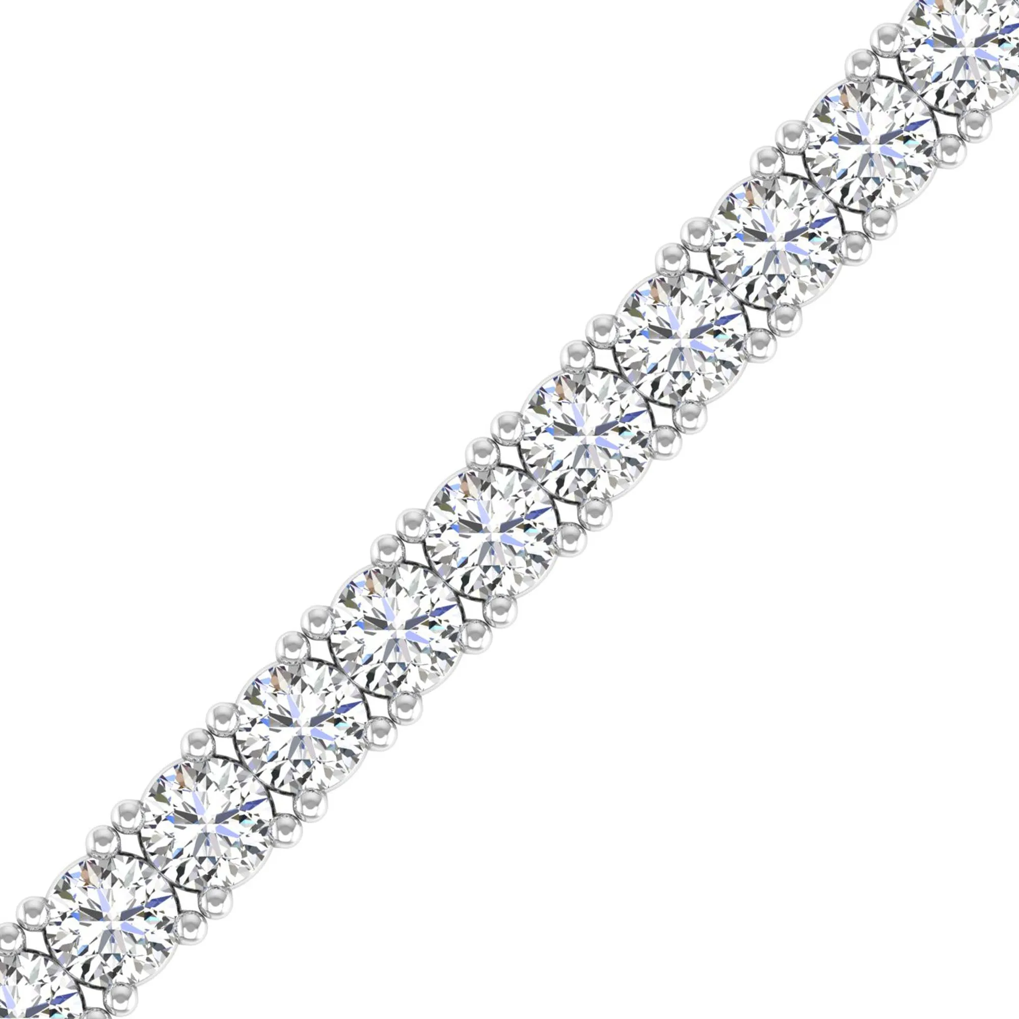 Four Prong Round Classic Tennis Bracelet