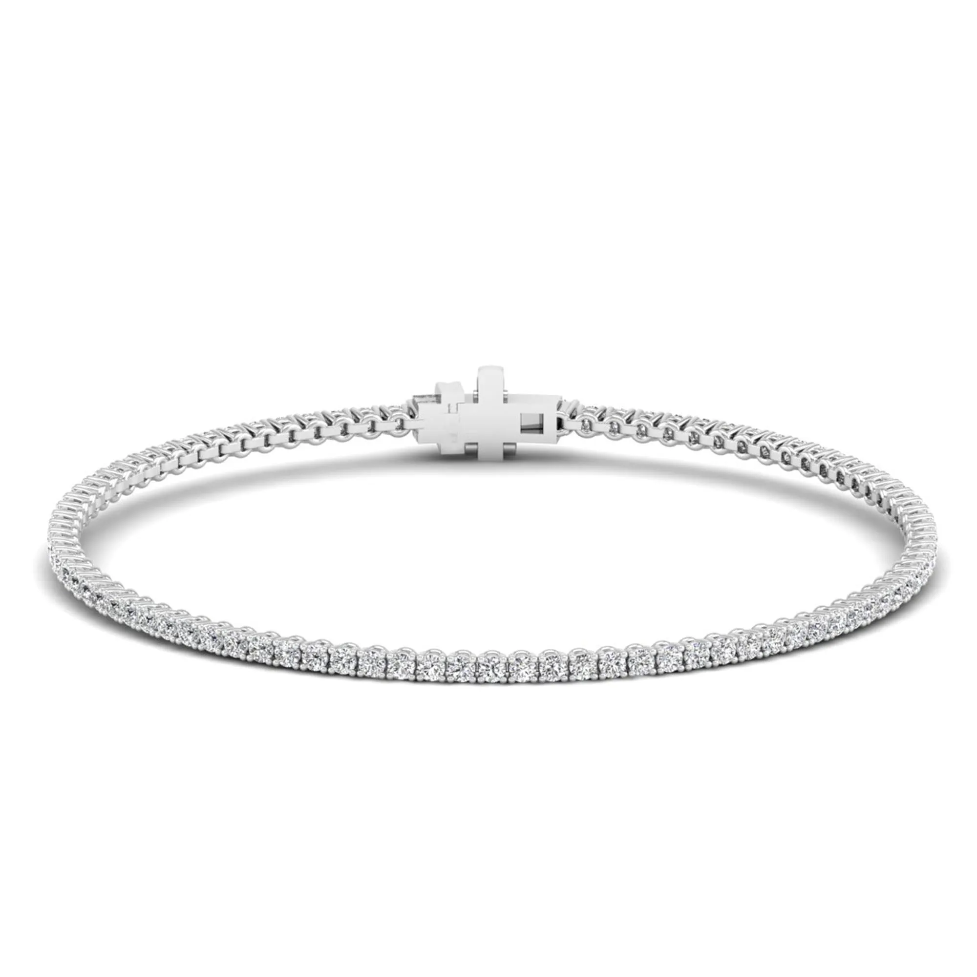 Four Prong Round Classic Tennis Bracelet