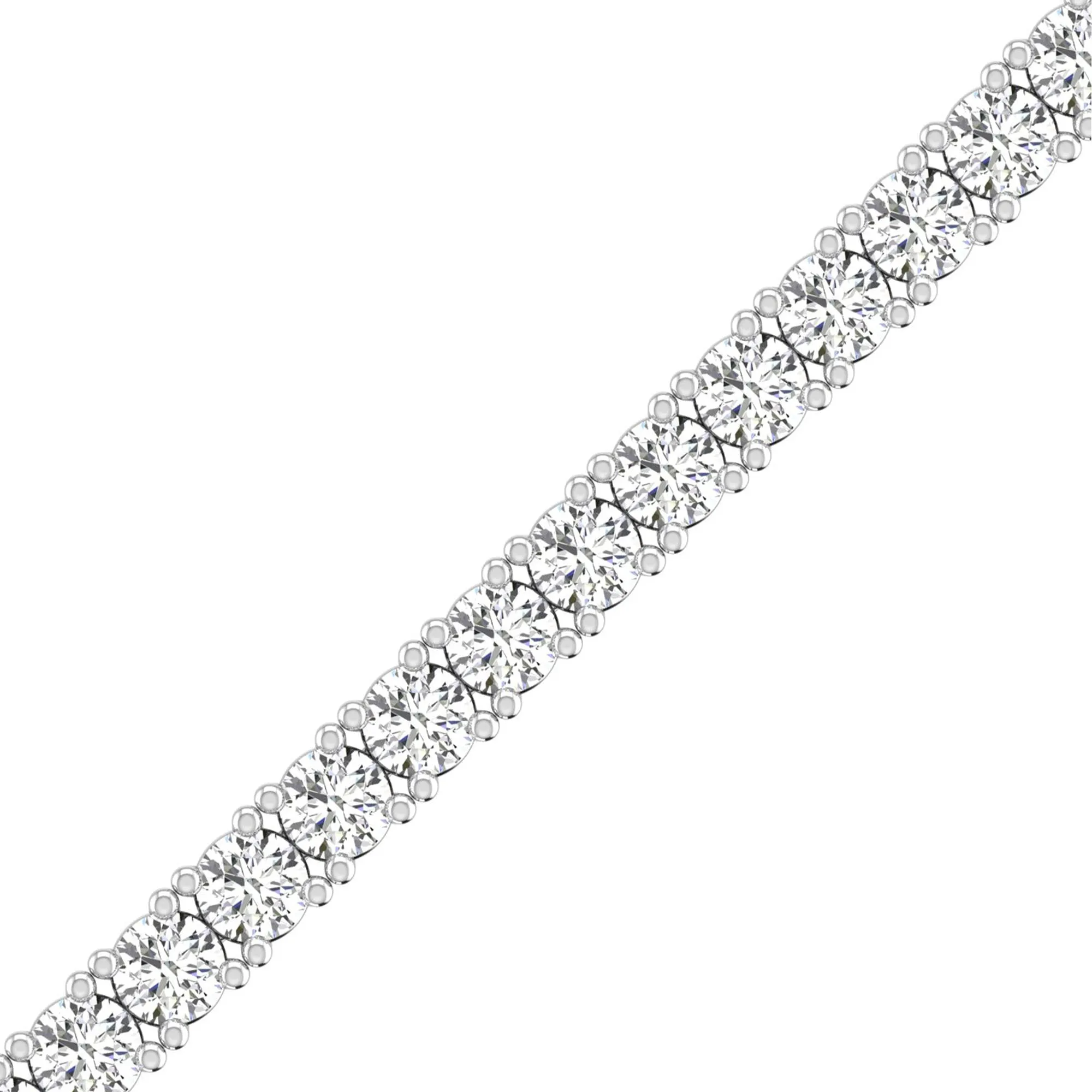 Four Prong Round Classic Tennis Bracelet