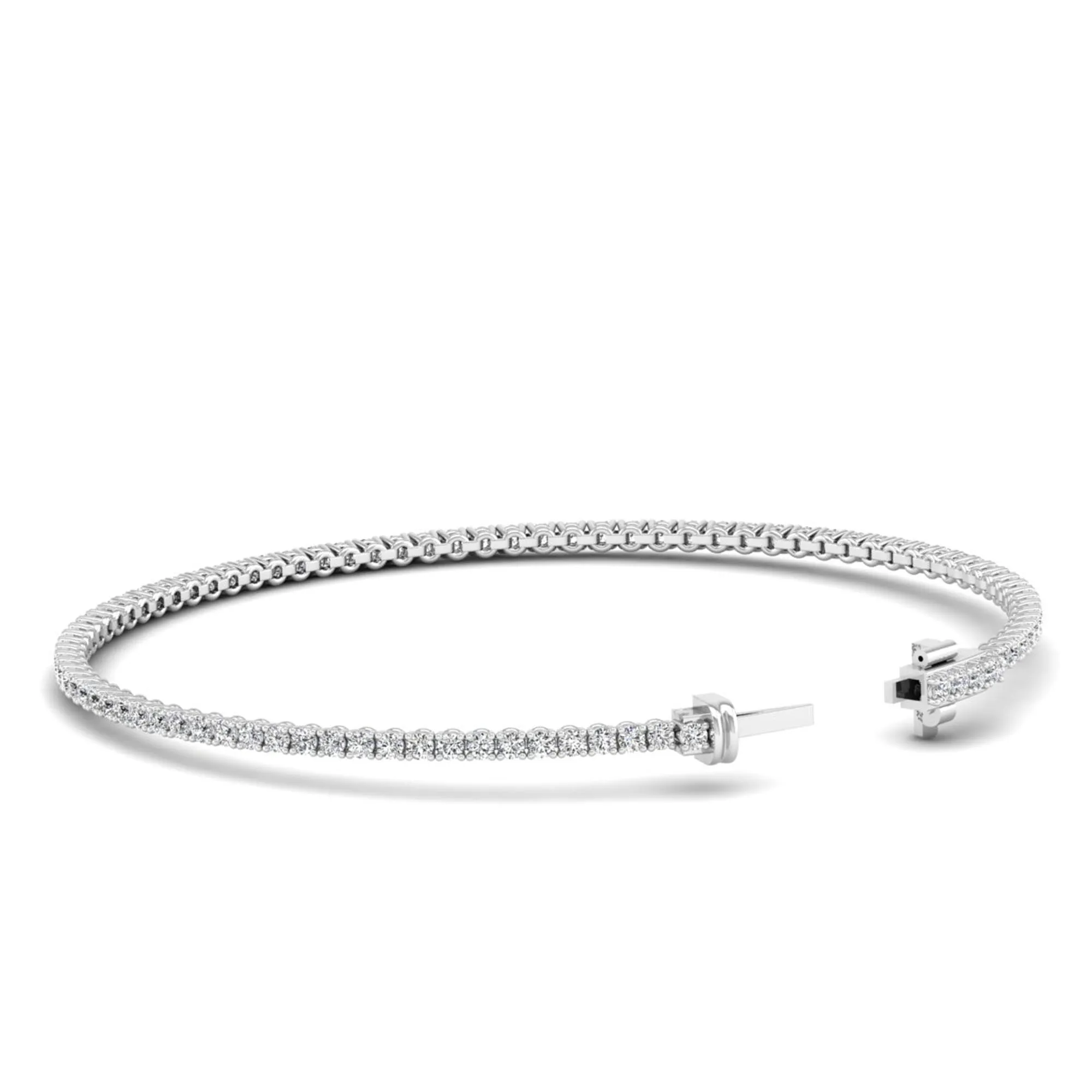 Four Prong Round Classic Tennis Bracelet