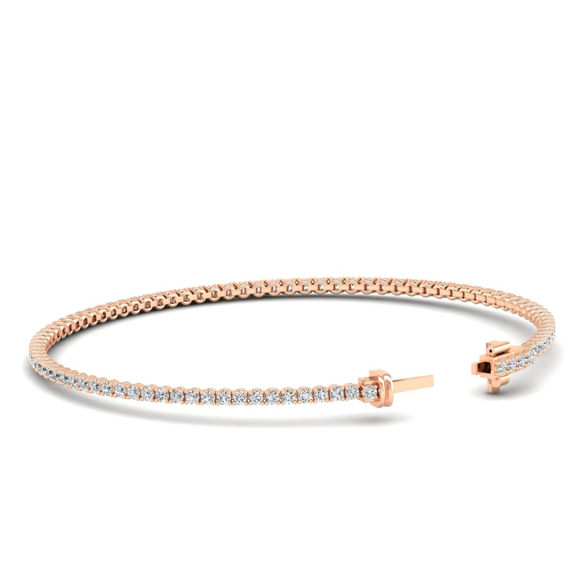 Four Prong Round Classic Tennis Bracelet
