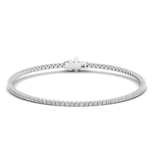 Four Prong Round Classic Tennis Bracelet