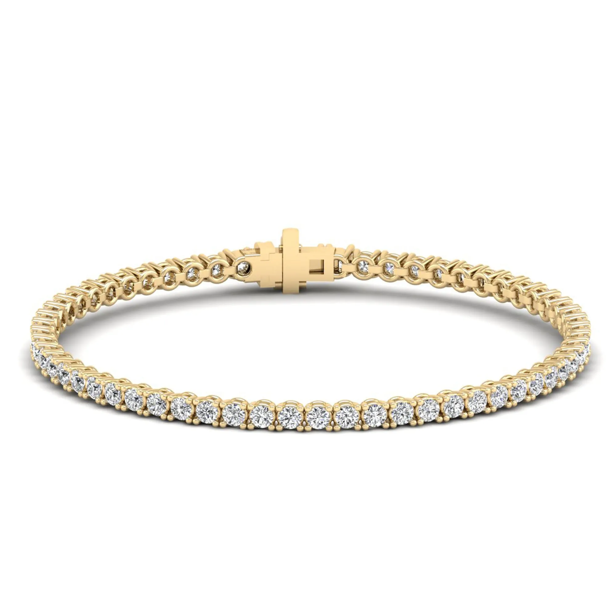 Four Prong Round Classic Tennis Bracelet