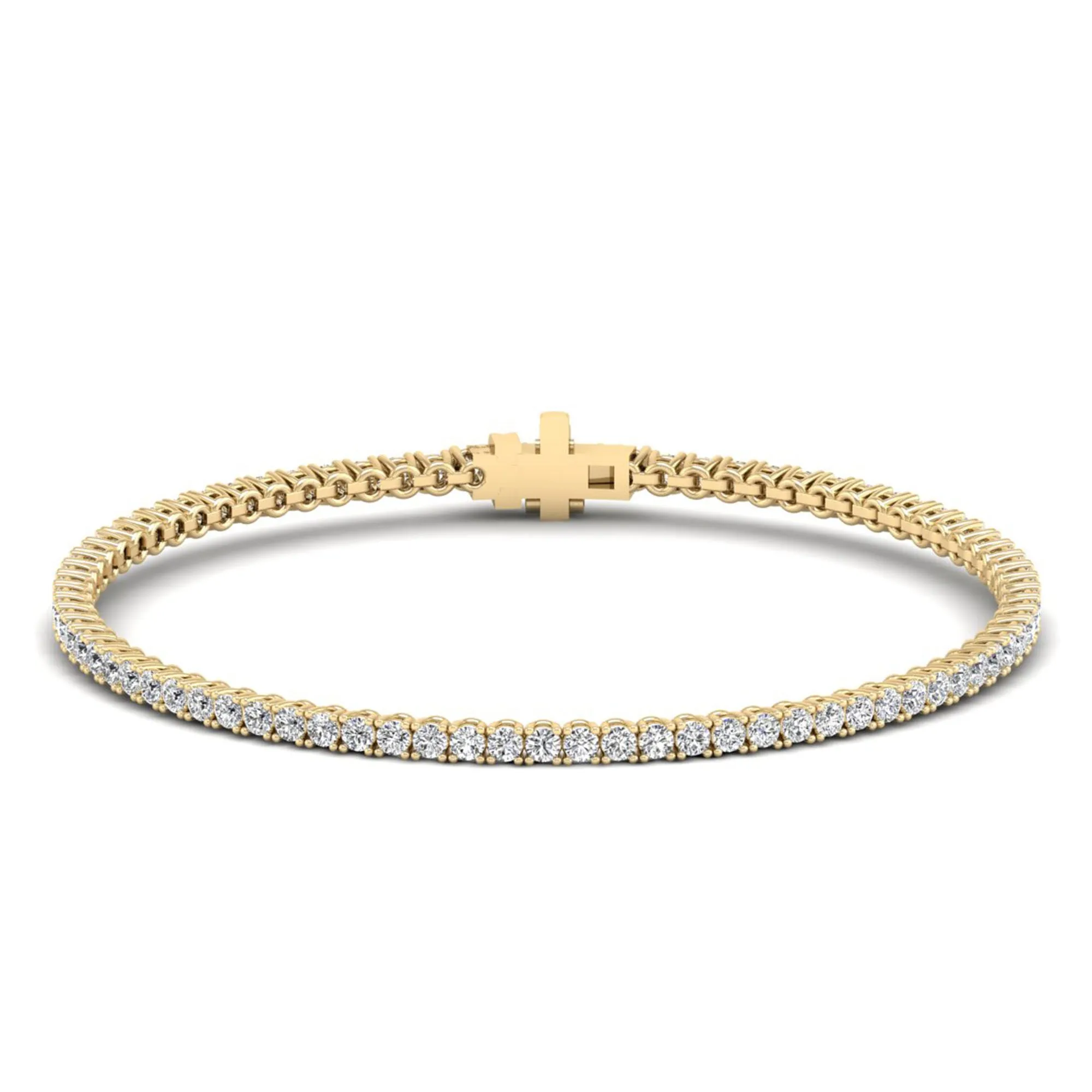 Four Prong Round Classic Tennis Bracelet