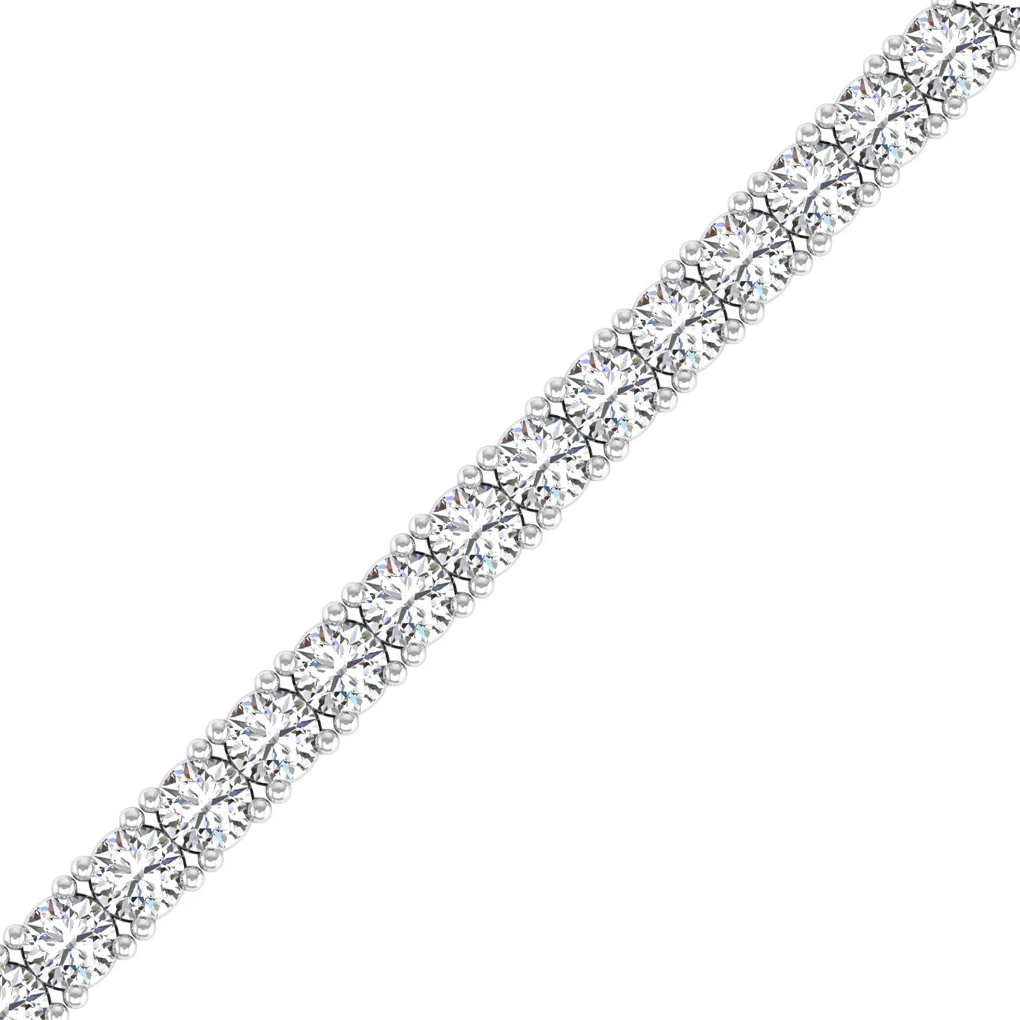 Four Prong Round Classic Tennis Bracelet