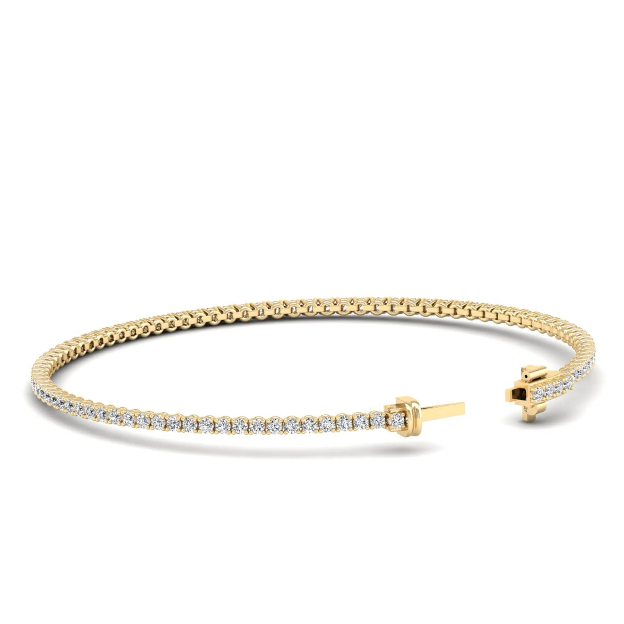 Four Prong Round Classic Tennis Bracelet