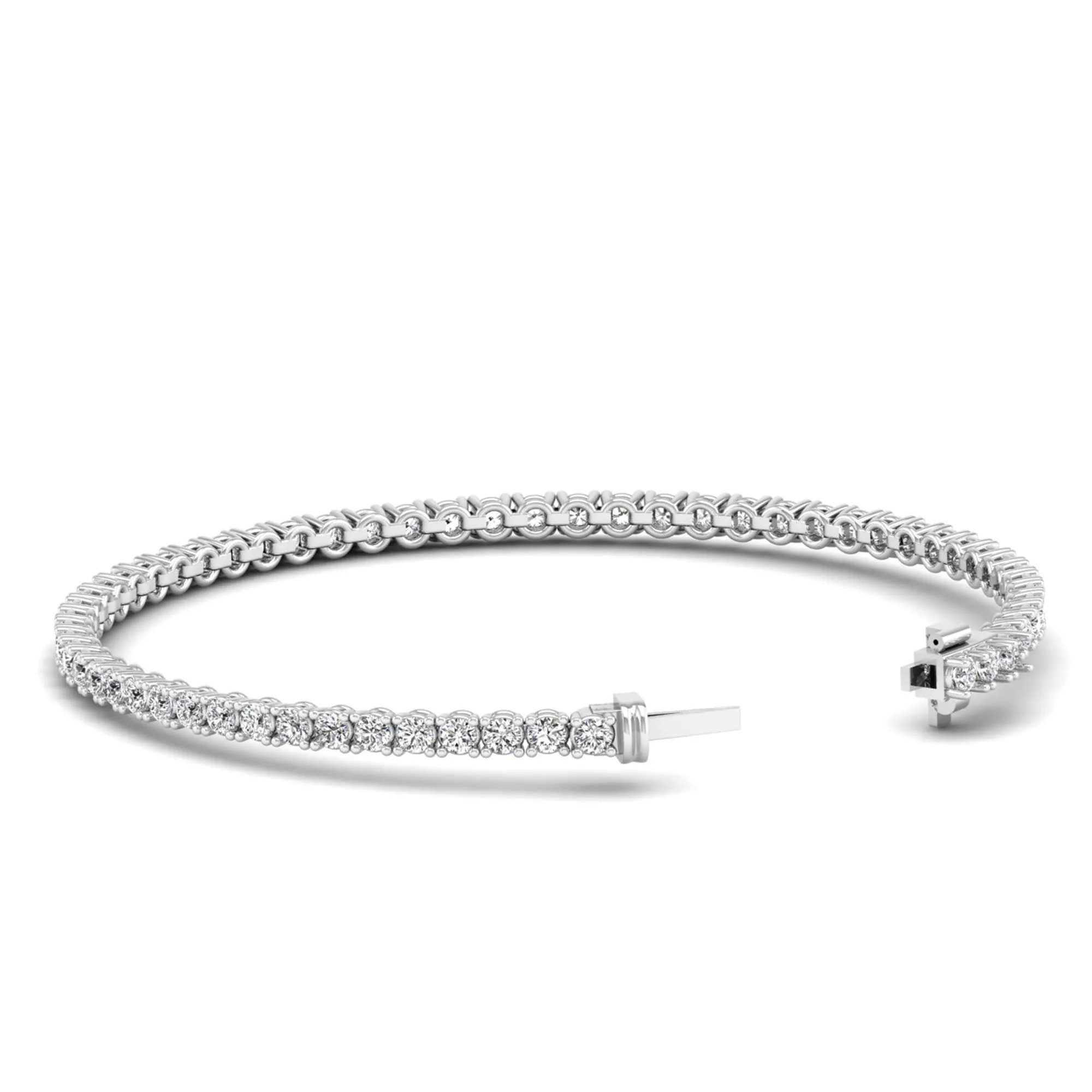 Four Prong Round Classic Tennis Bracelet