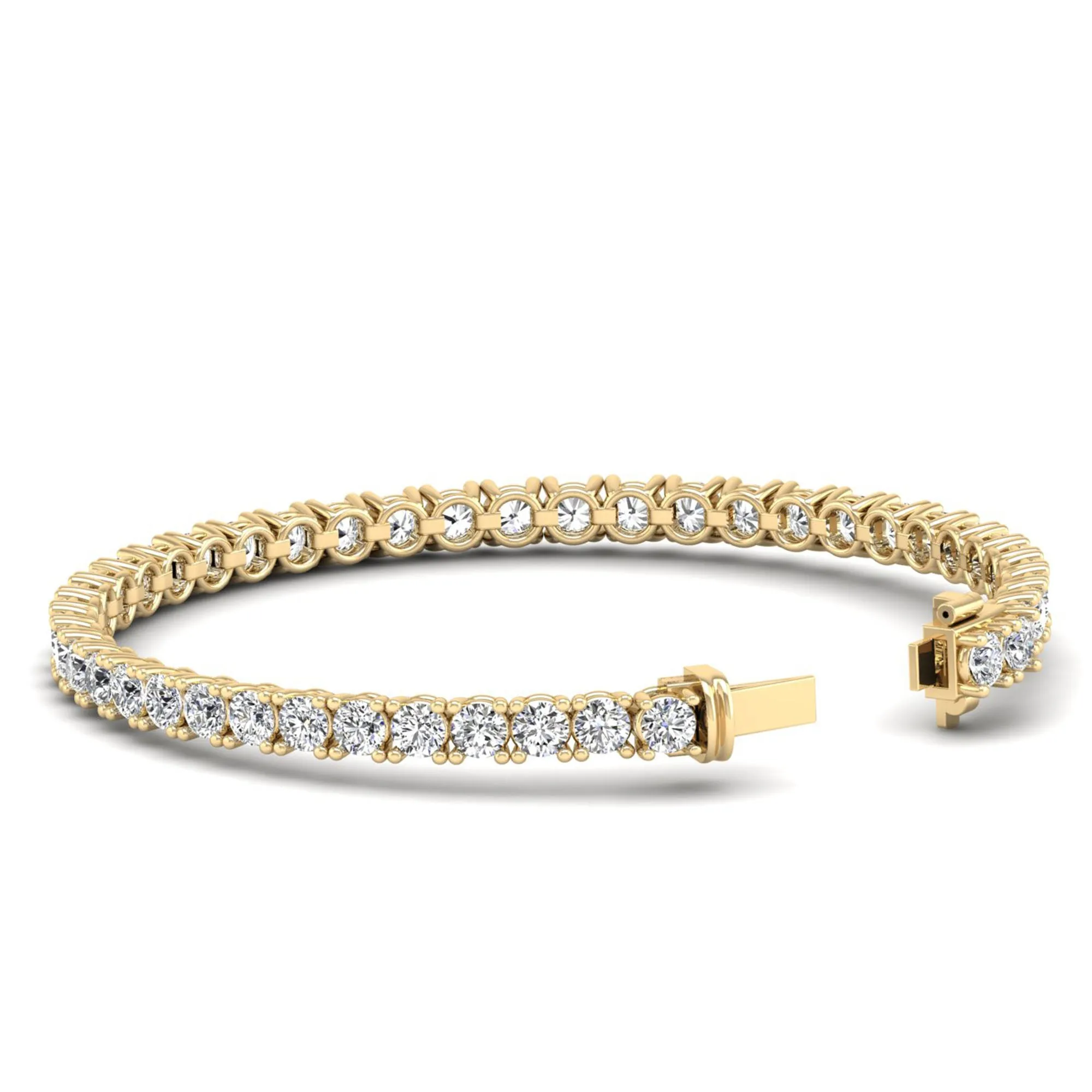 Four Prong Round Classic Tennis Bracelet