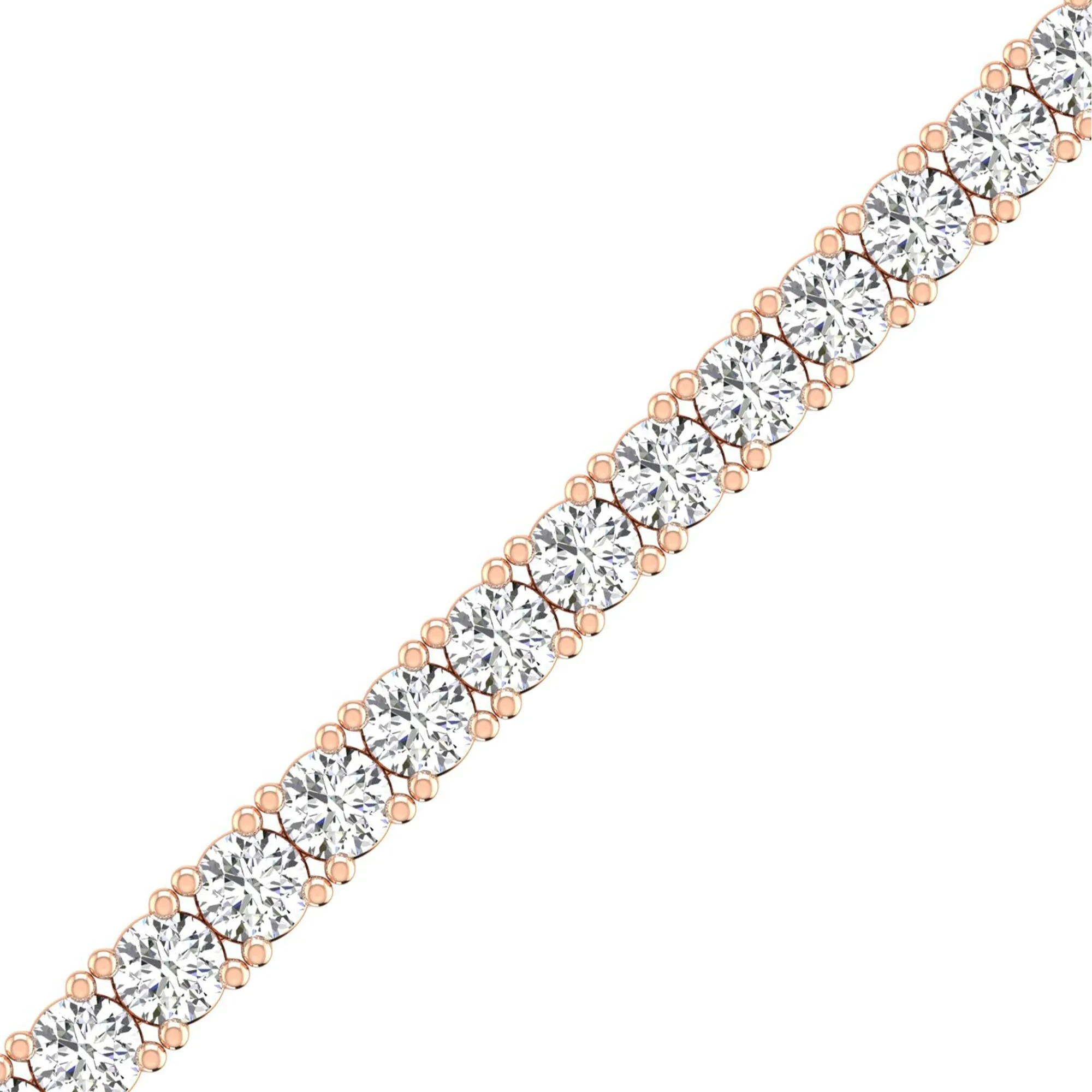 Four Prong Round Classic Tennis Bracelet