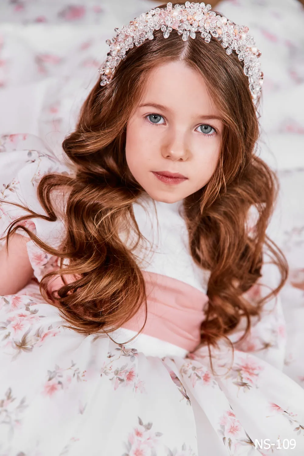 Girl Spring Dress with Sash