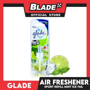 Glade Sport Refill, Car Air Freshener 7ml (Mint Ice)