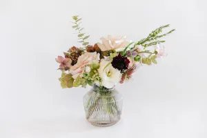 G'old Hollywood Petite Pleated Glass Centerpiece