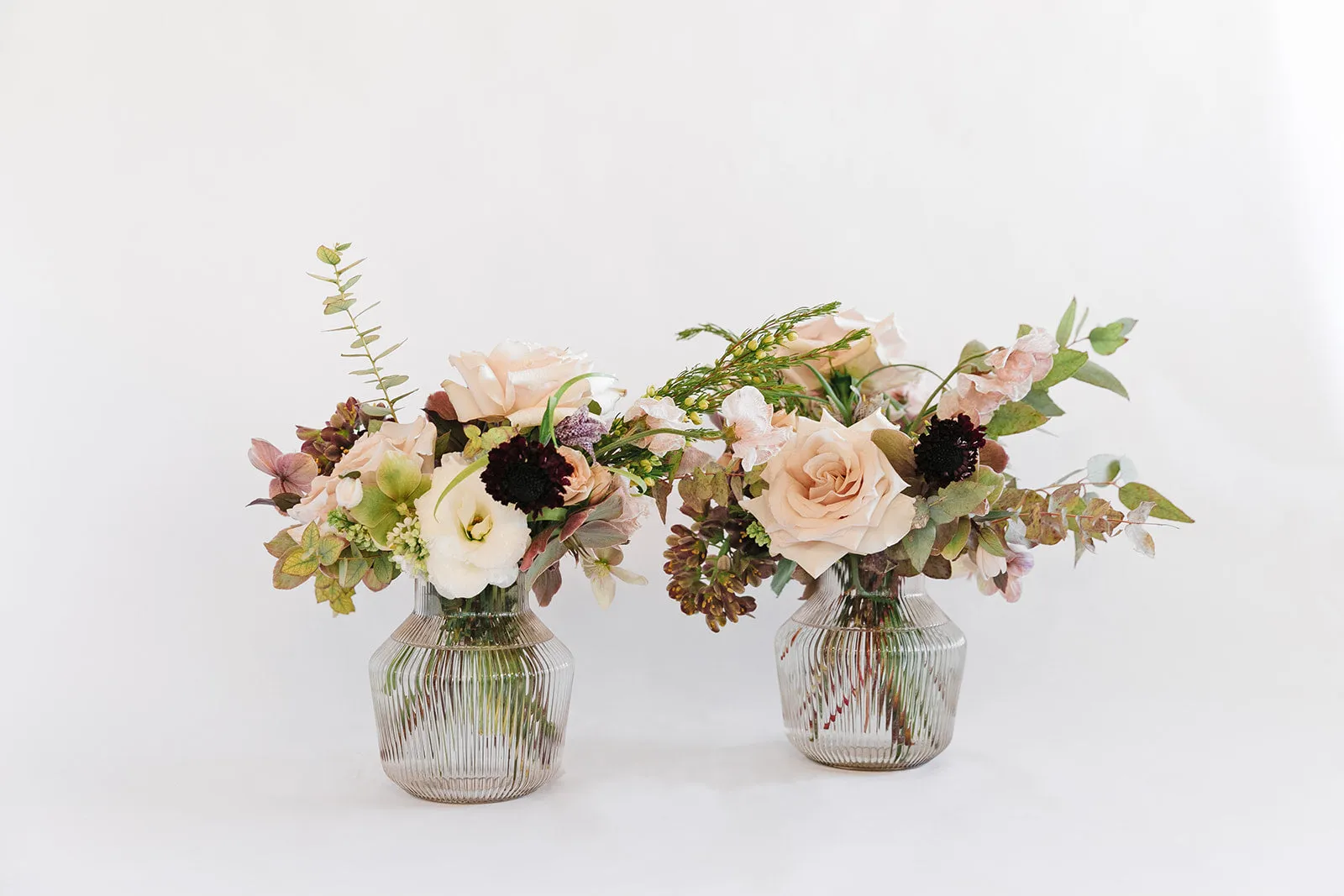 G'old Hollywood Petite Pleated Glass Centerpiece