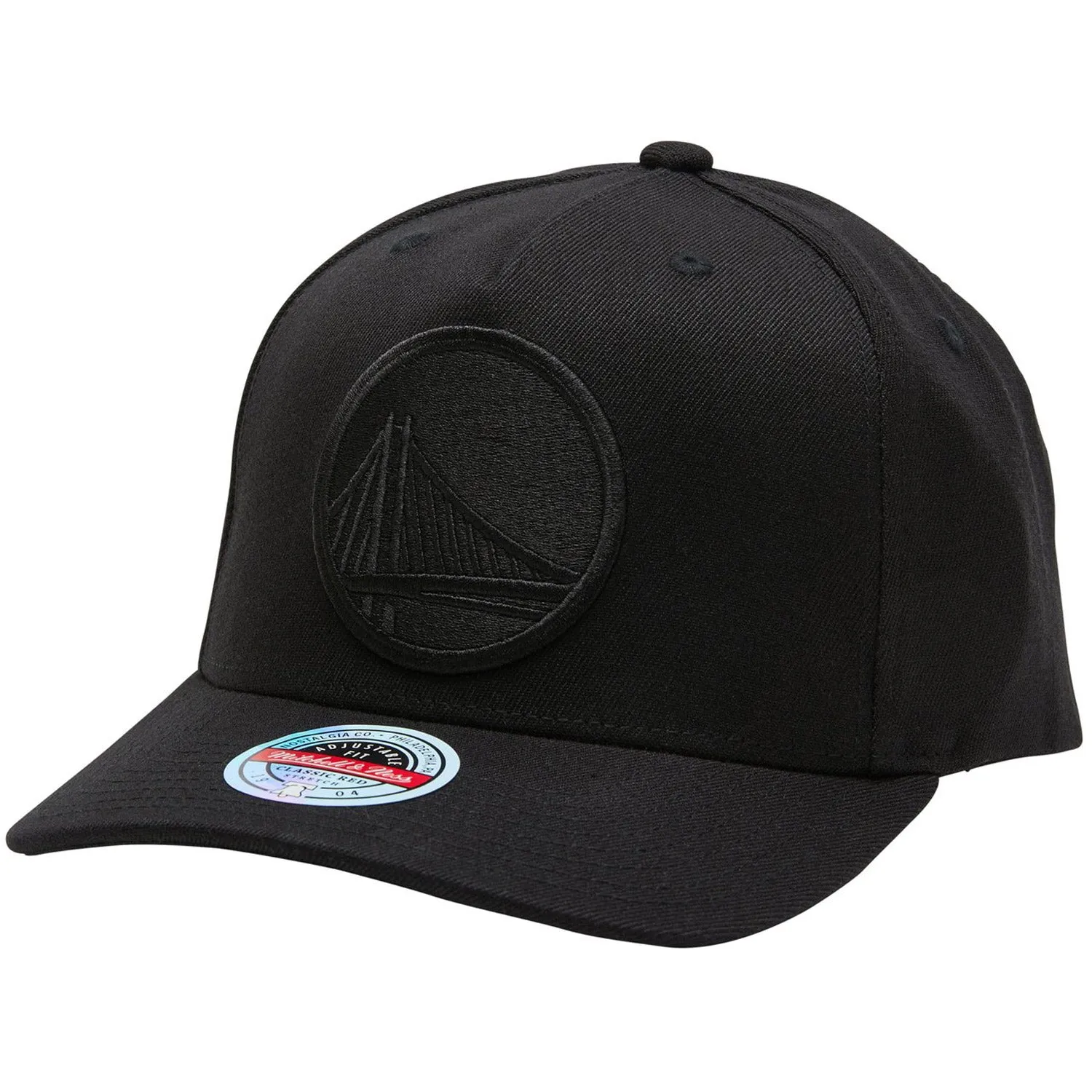 Golden State Warriors Black Team Logo Classic Snapback