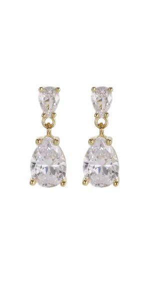 Golden Teardrop Trio 17.6 Carat Diamontage™ Earrings