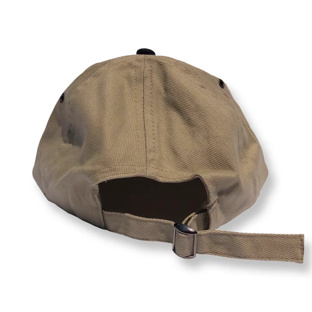 green/tan two-tone hat